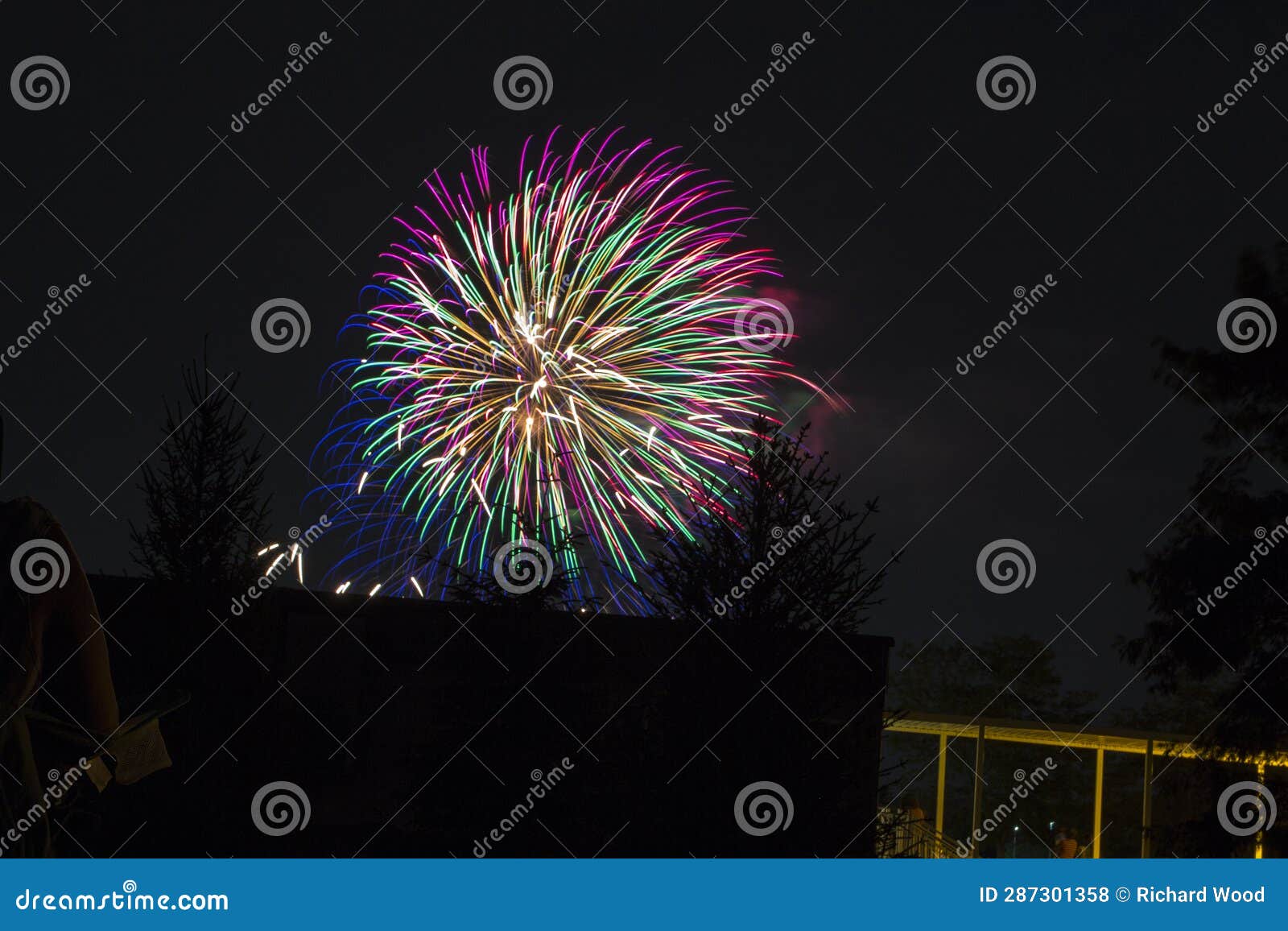 Independence Day Fireworks Display, Worthington, Ohio, July 4, 2022