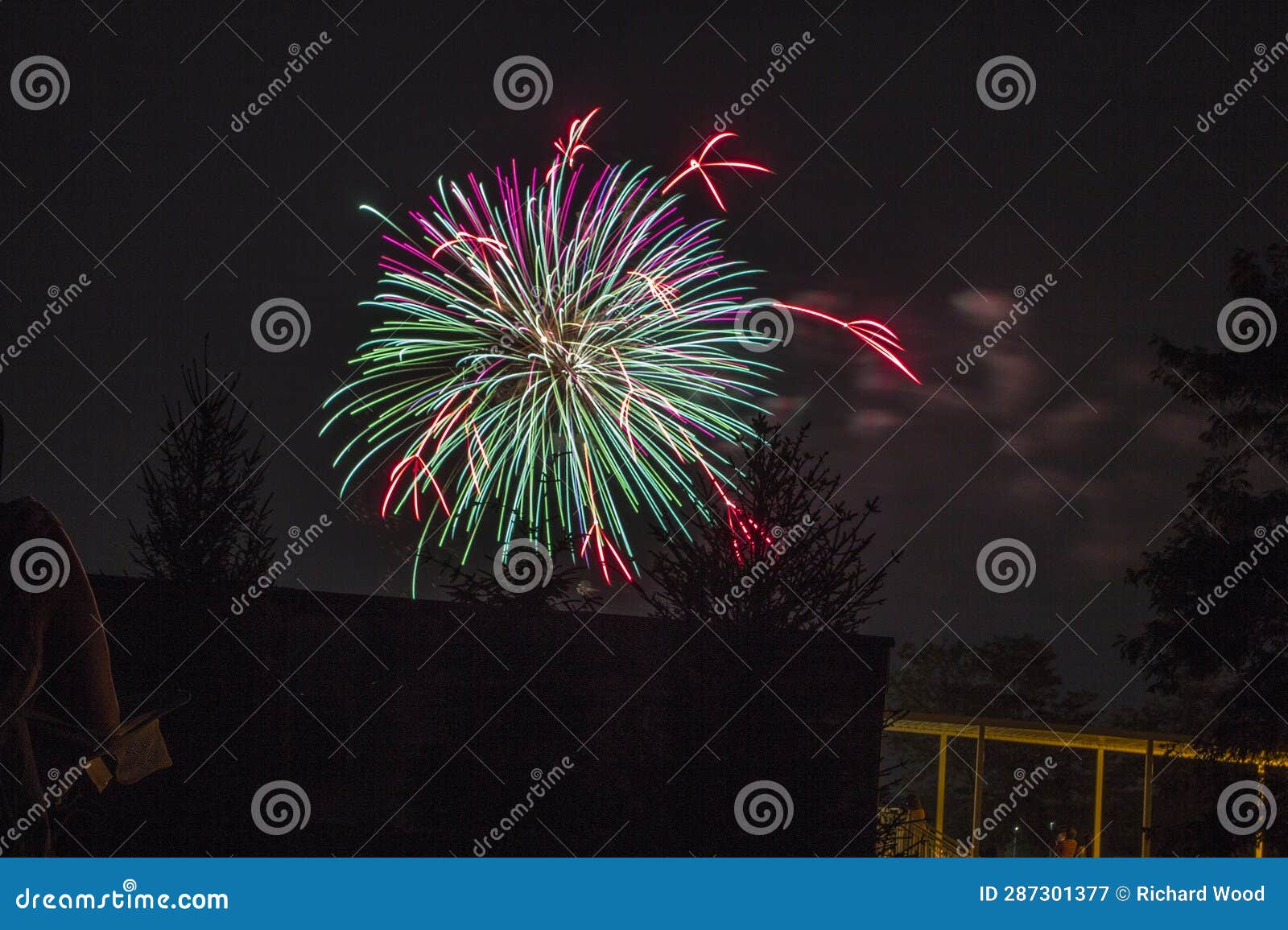 Independence Day Fireworks Display, Worthington, Ohio, July 4, 2022