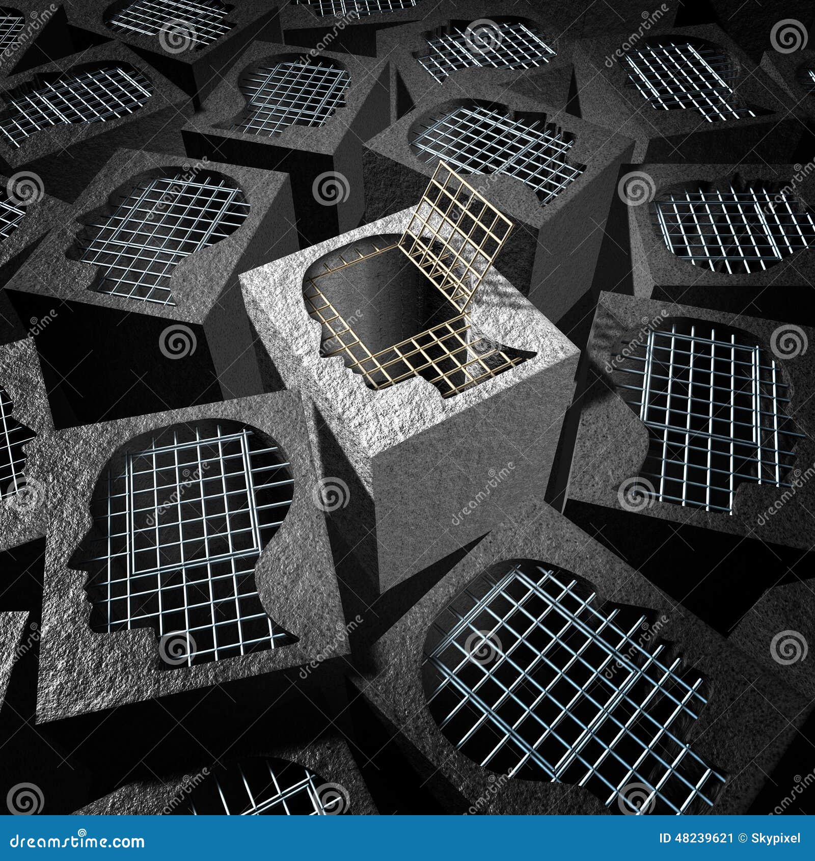 Independent Thinking stock illustration. Illustration of metaphor 