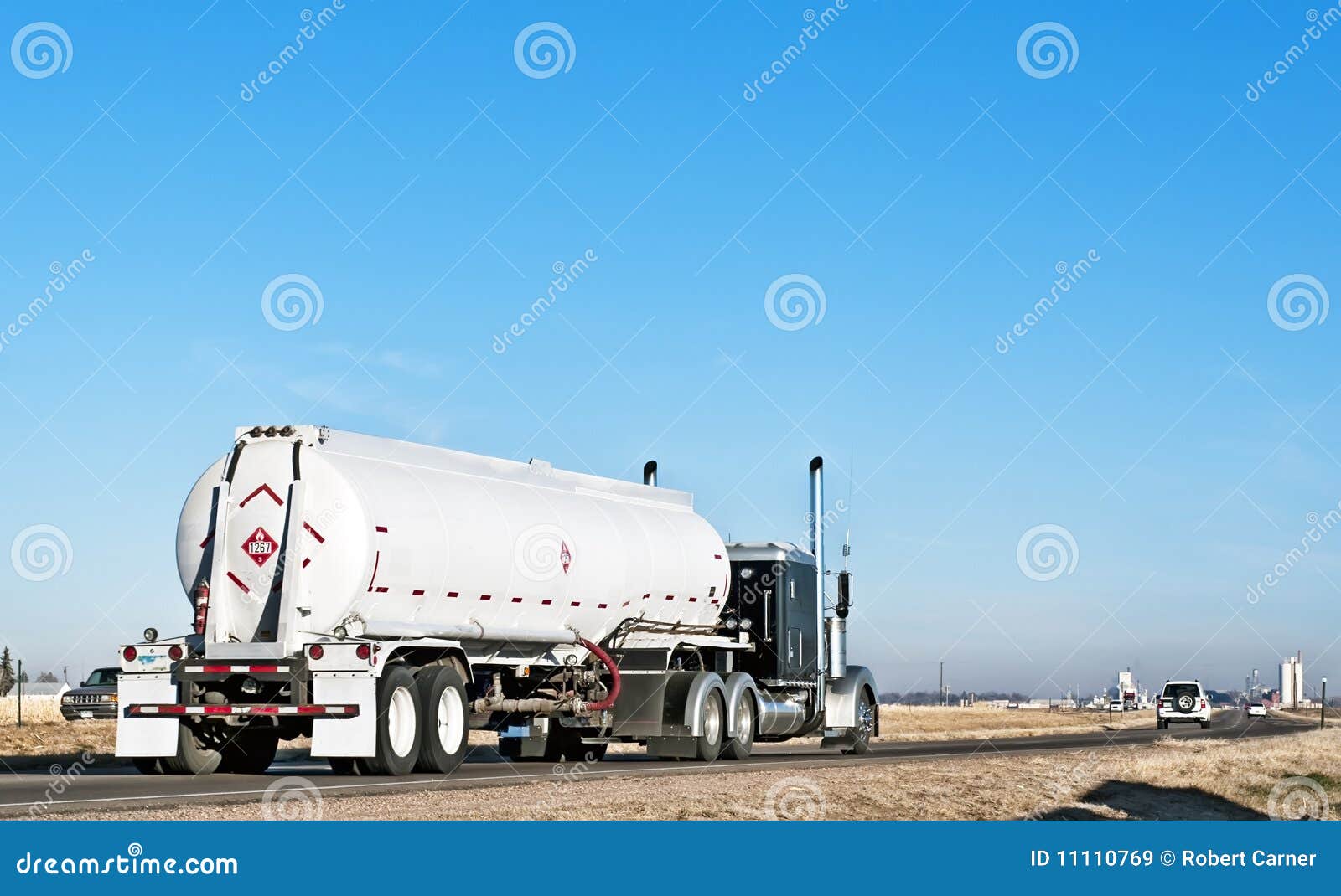 Independent Trucker Hauling Fuel Stock Image Image of diesel