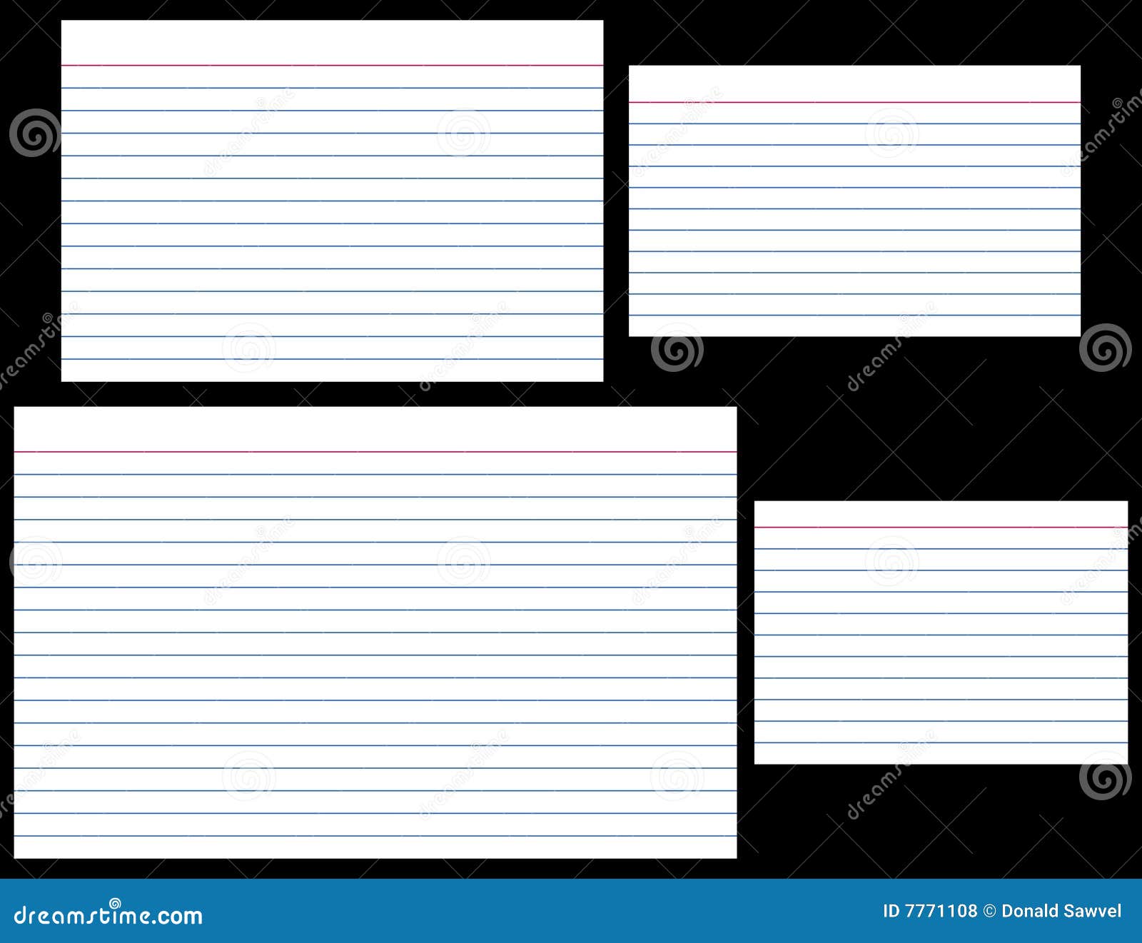 Index Cards stock vector. Illustration of lined, paper - 23 Regarding 3 X 5 Index Card Template