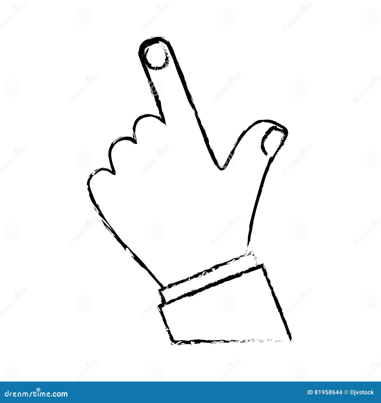 Download Index Finger Hand Gesture Icon Image Stock Vector ...