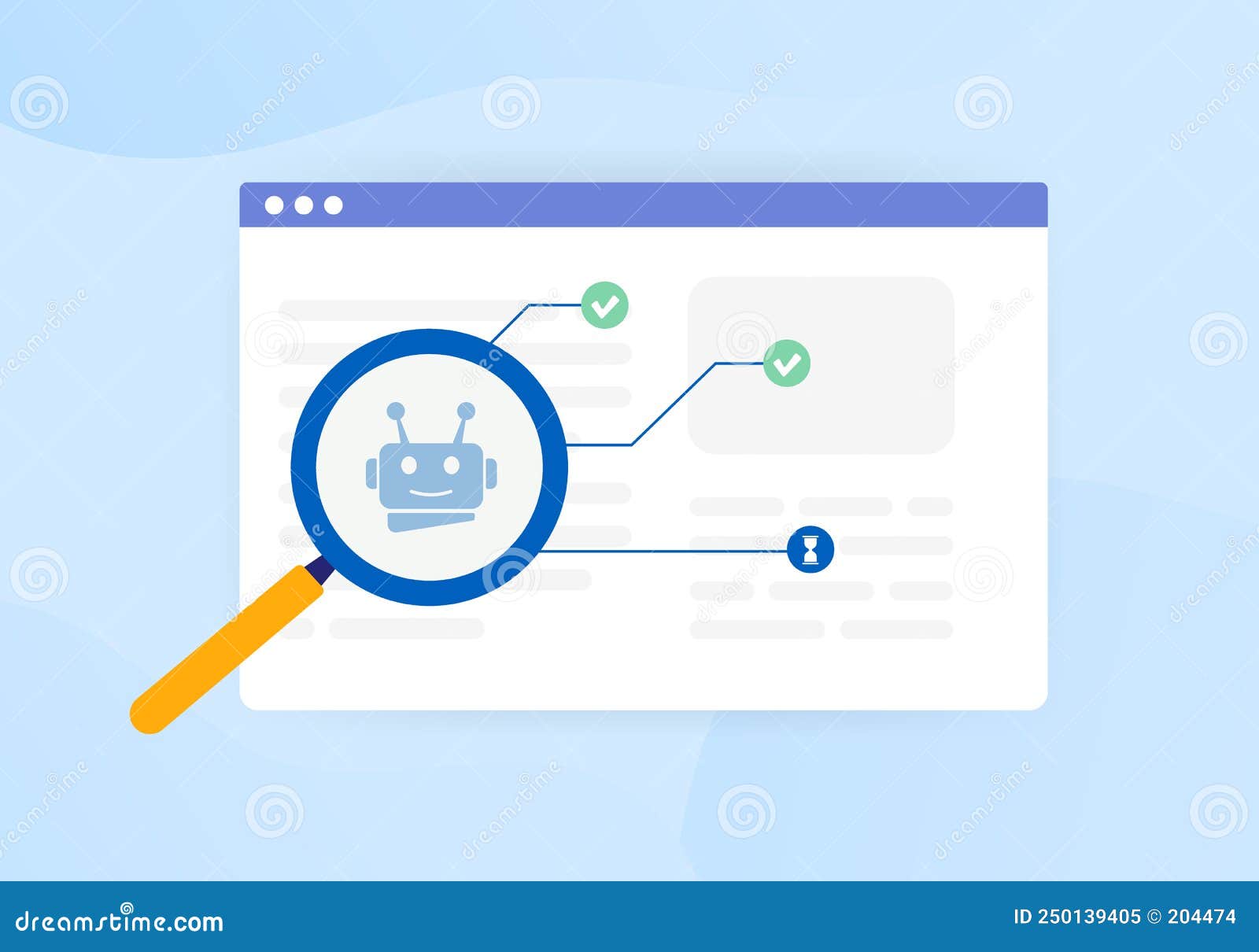 indexed or non-indexed pages concept. search robots crawl the website and find pages to add to the database of web pages