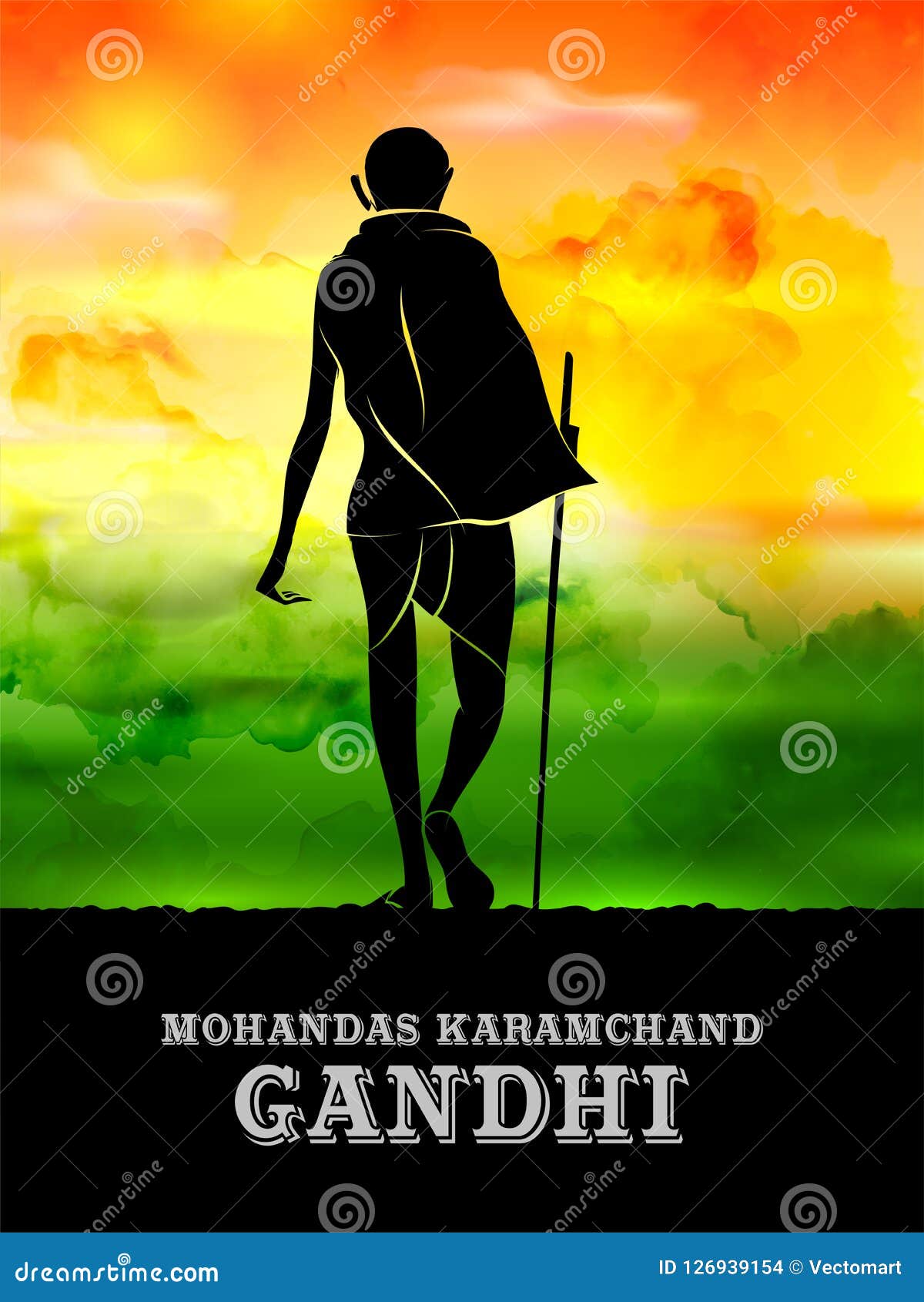 India Background with Nation Hero and Freedom Fighter Mahatma Gandhi for  Independence Day or Gandhi Jayanti Stock Vector - Illustration of country,  concept: 126939154