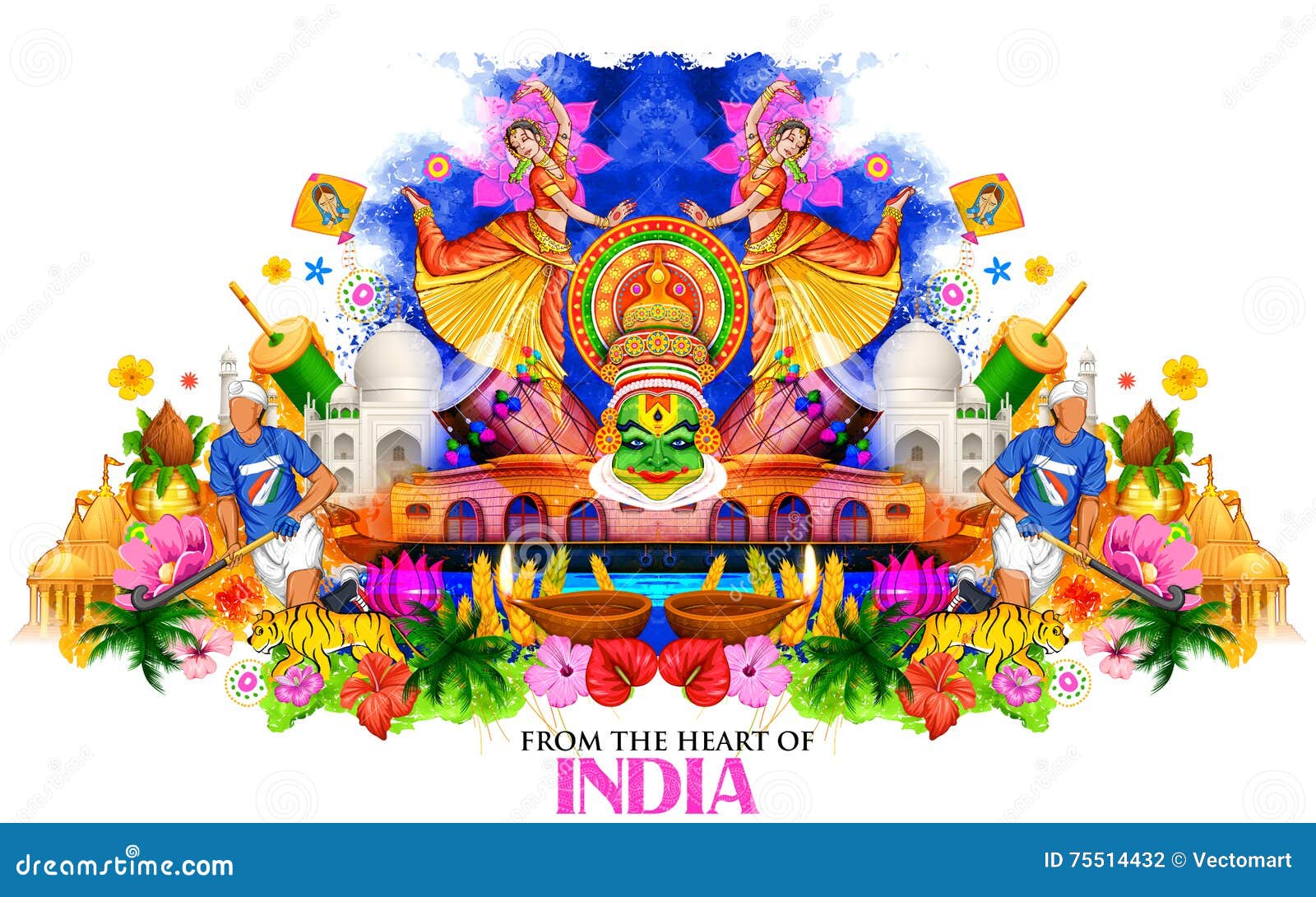 Mandala Of Indian Culture . Floral Pattern - Vector Royalty Free SVG,  Cliparts, Vectors, and Stock Illustration. Image 147949976.