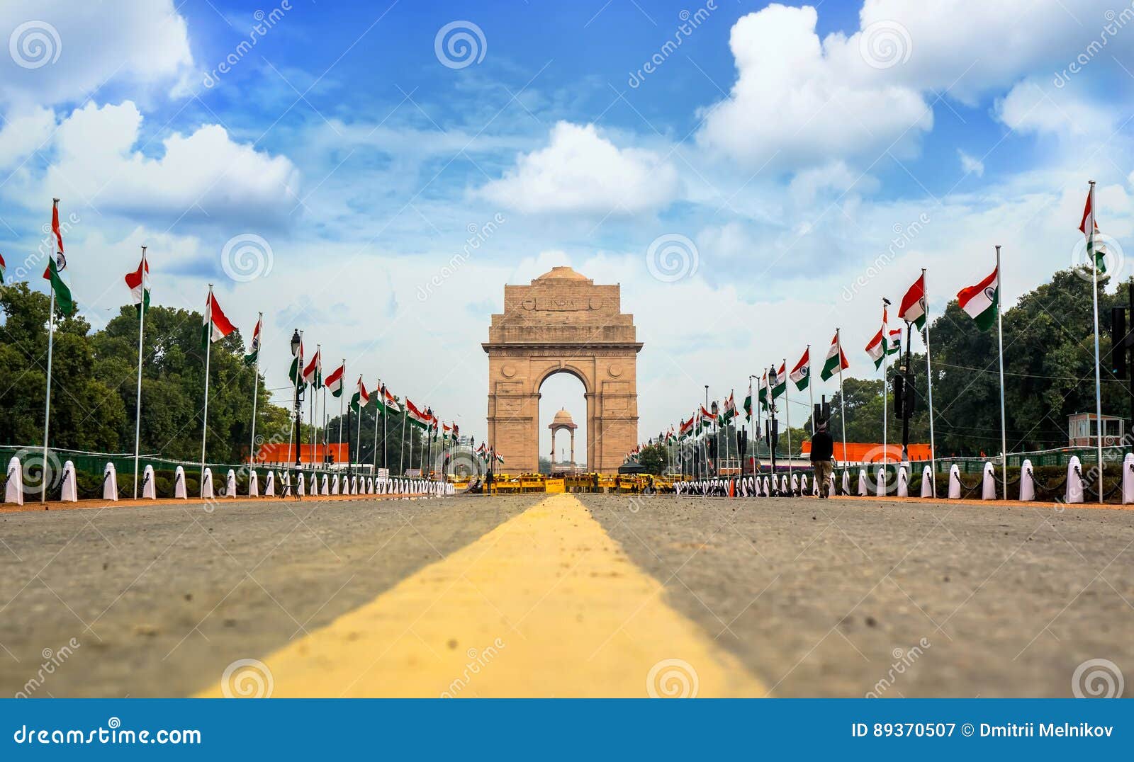 india gate, new delhi, india