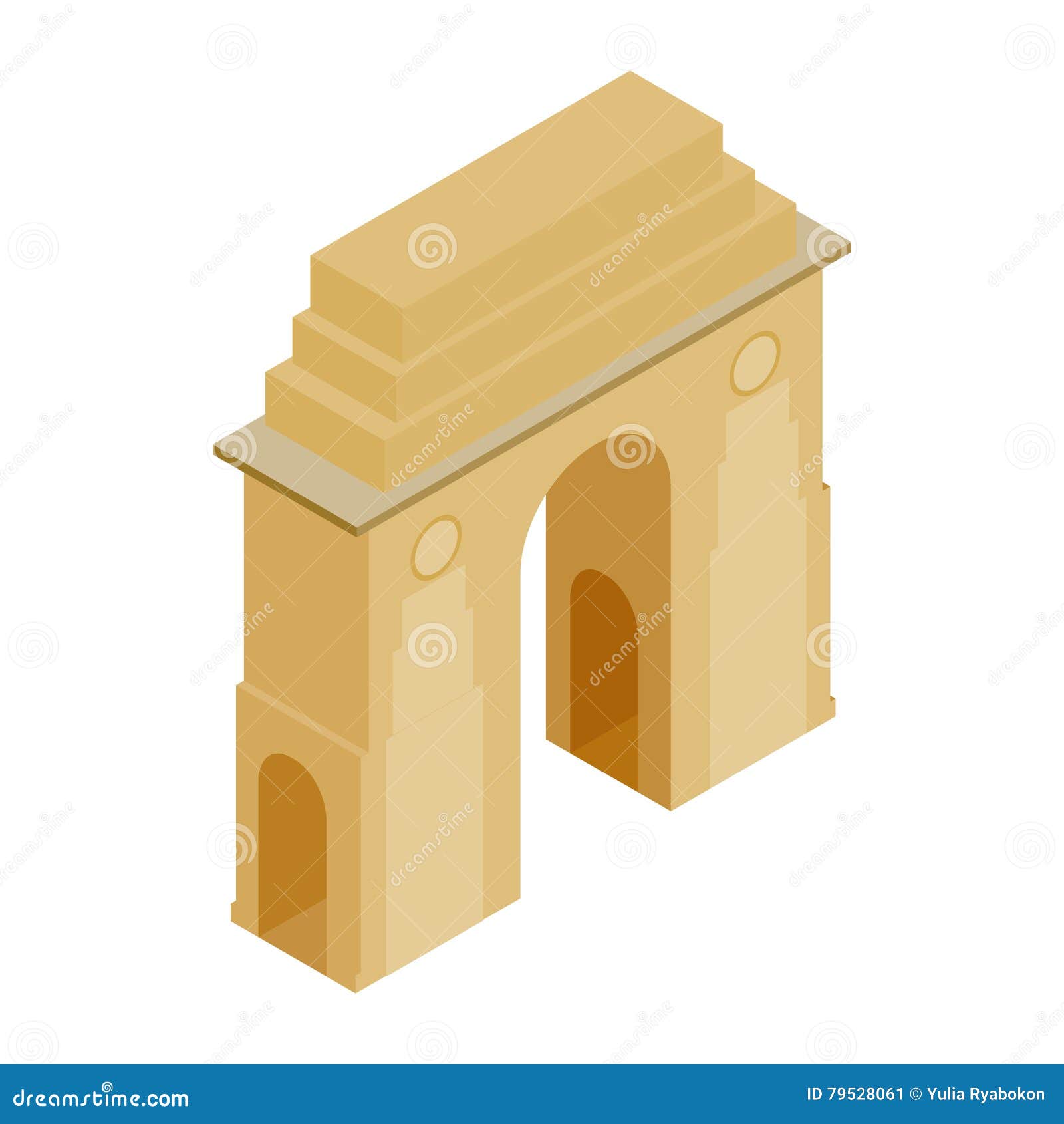 India Gate, New Delhi, India Icon Stock Vector - Illustration of ethnicity,  historic: 79528061