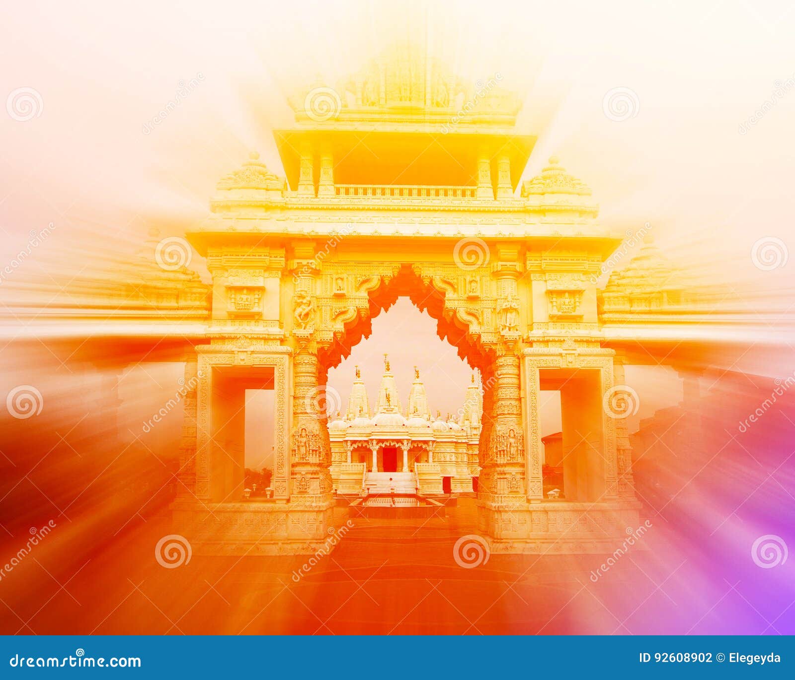 India Gate at sunset stock photo. Image of deity, historical - 92608902