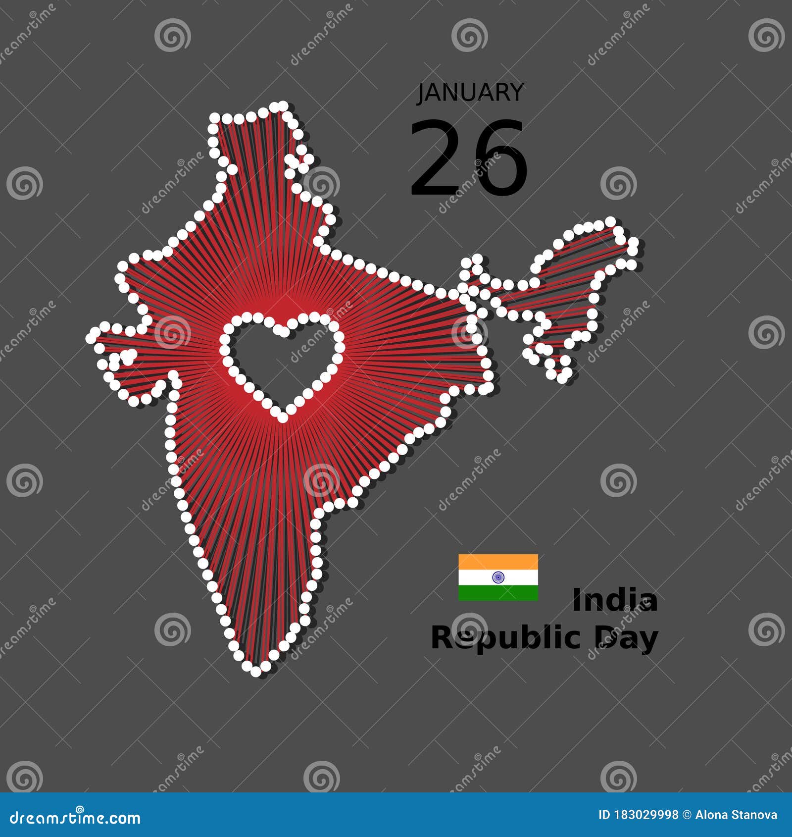 India Happy Republic Day Vector Poster, Background,banner. Patriotic Illustration of India 