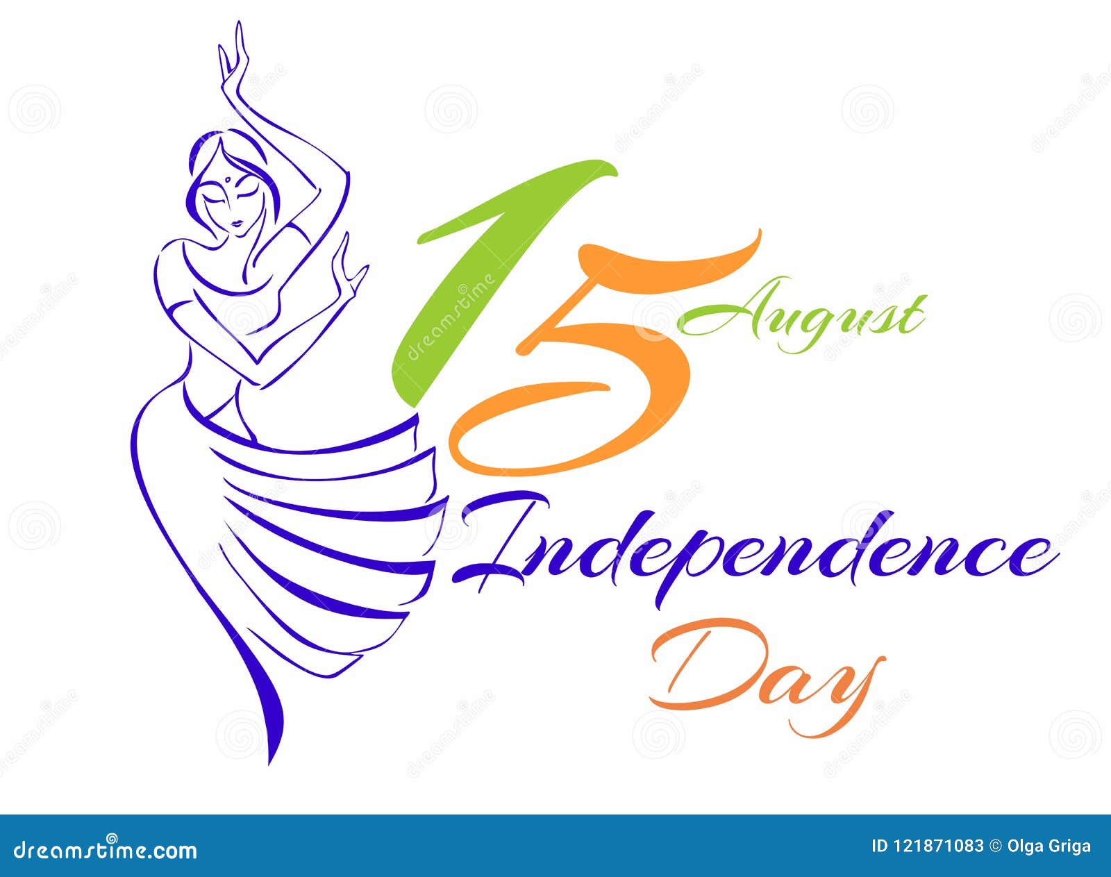 Happy independence day celebration hand draw vector art Stock Vector Image  & Art - Alamy