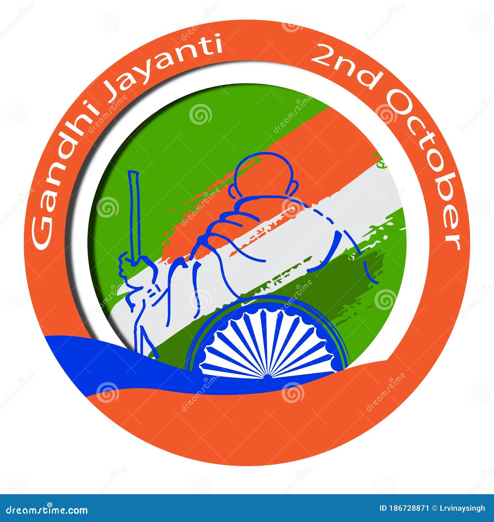 India 12 June Vector Illustration Of Gandhi Jayanti Background Stock Vector Illustration Of August Hinduism