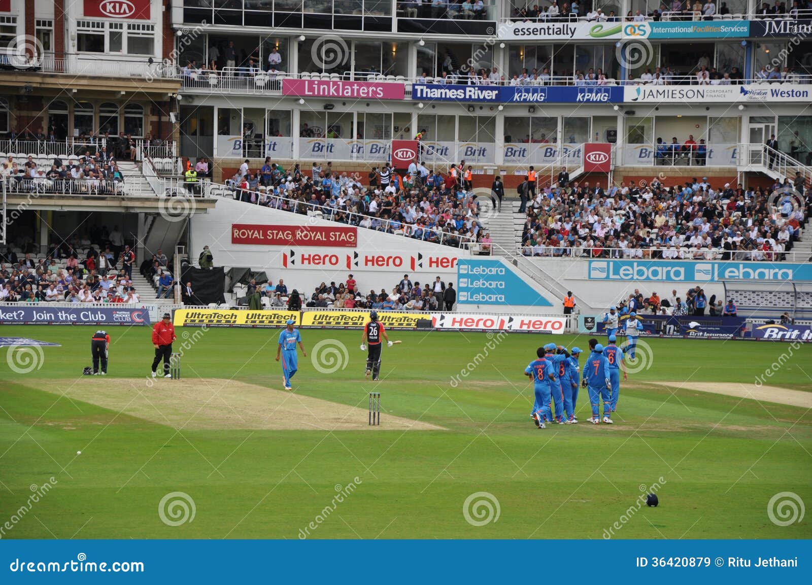 India vs England at Lords editorial stock image. Image of batsman - 36420879