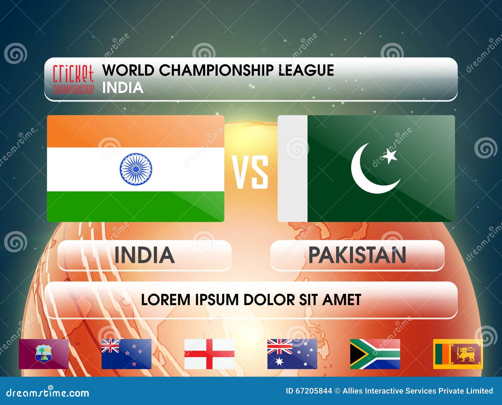 India VS Pakistan Cricket Match Concept. Editorial Stock Image -  Illustration of indies, england: 67205844