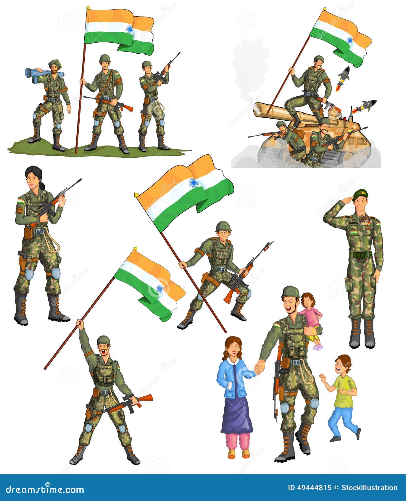 Indian Army Stock Illustrations – 2,774 Indian Army Stock ...