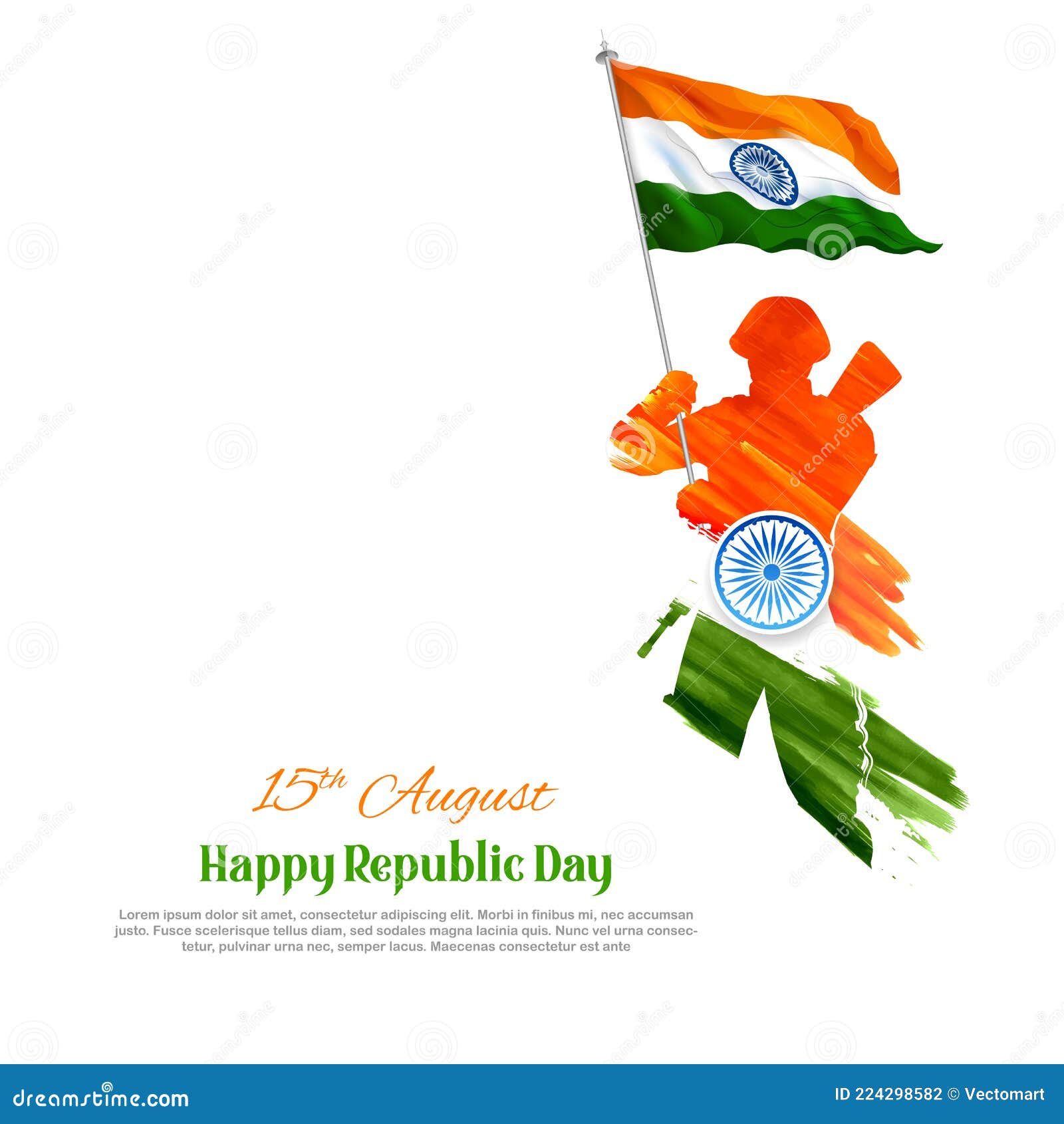 Indian Army Soldier Nation Hero on Pride of India on 15th August Happy Independence  Day Background Stock Vector - Illustration of celebration, flag: 224298582