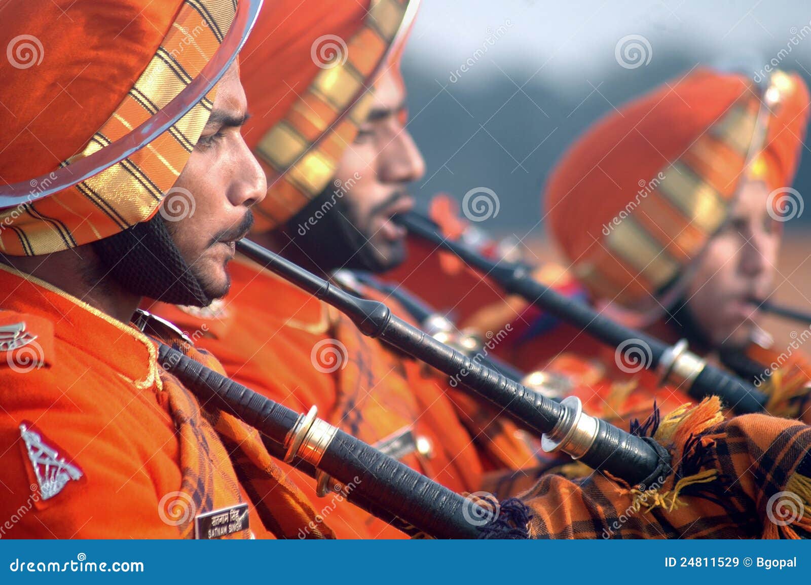 Indian Bagpipers editorial stock image. Image of bagpipes 24811529