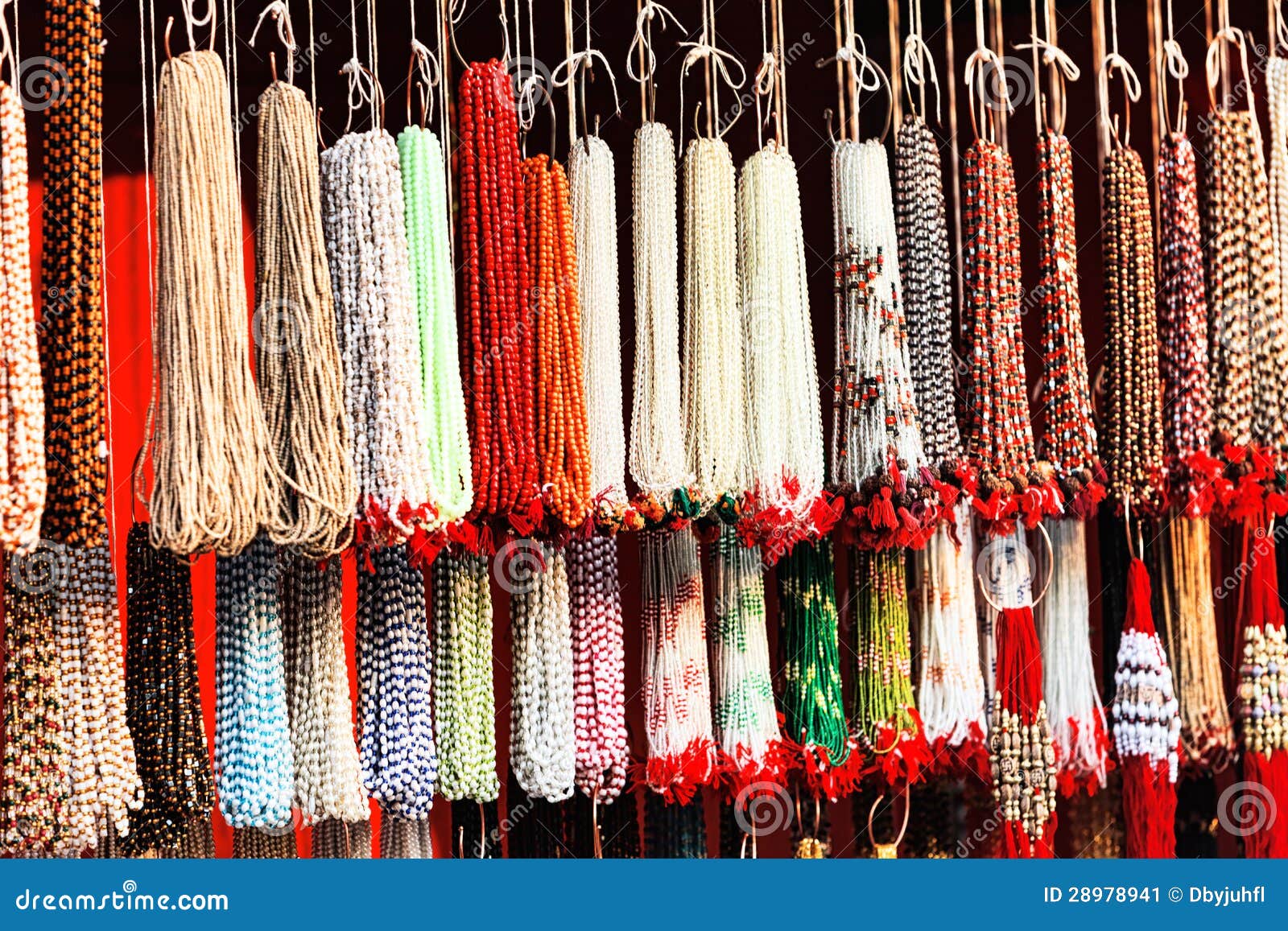 Indian Beads In Local Market In Pushkar. Stock Image Image 28978941