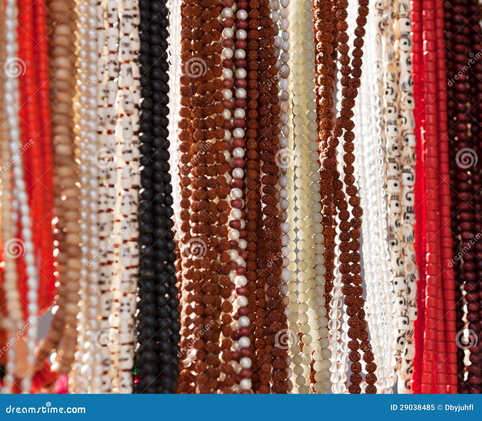 Indian Beads in Local Market in Pushkar. Stock Image Image of