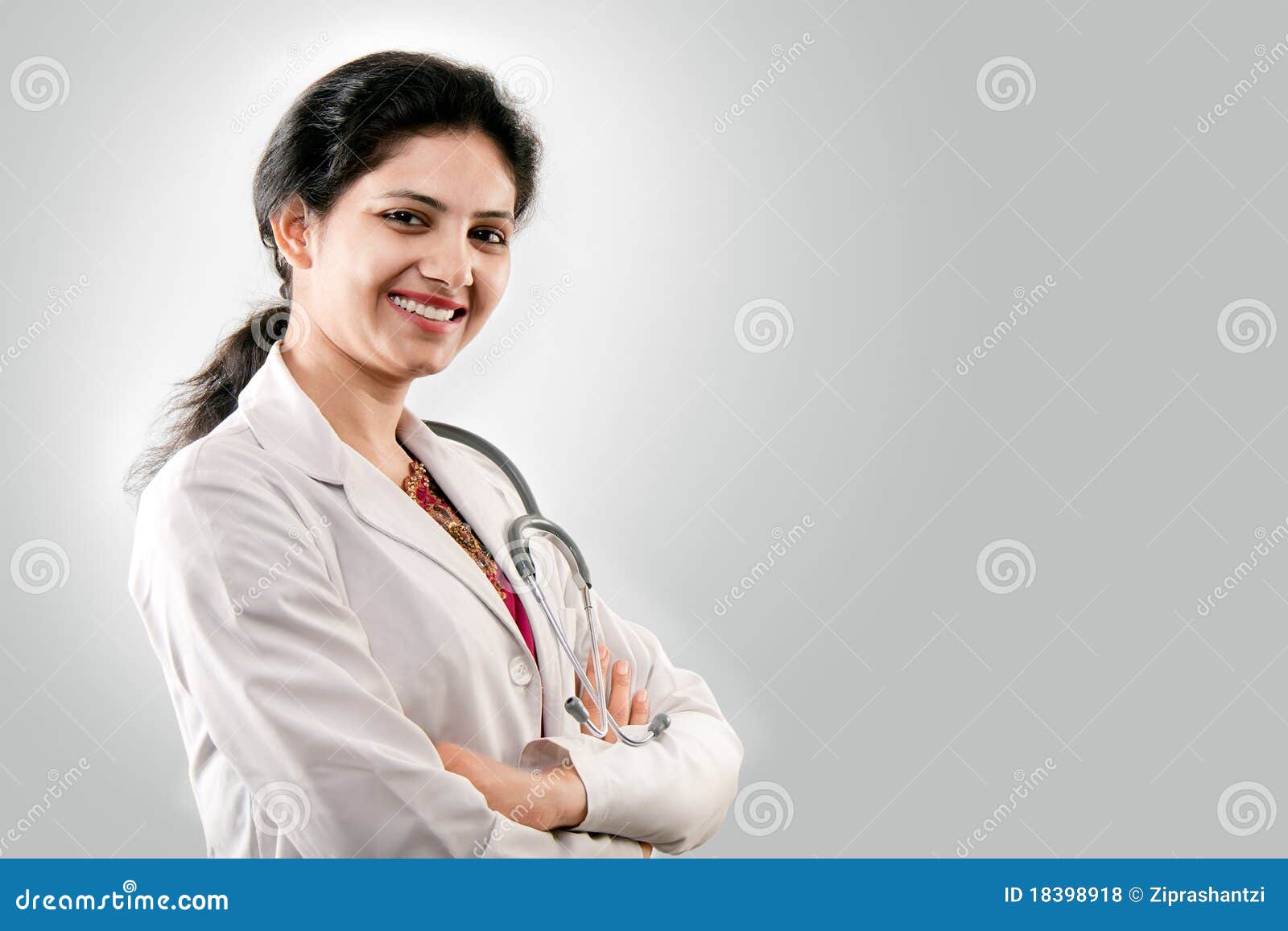 Smiling Lady Doctor Stock Photo Image Of Lady East 19539556