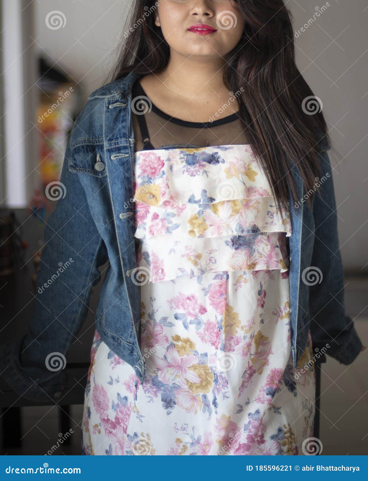Indian Bengali Beautiful and Cute Brunette Girl in a Casual Blue Jeans Shirt and White Top is Standing If Front of a Dinning Table Stock Image - Image of asian, dinning: 185596221 Indian Bengali Beautiful and Cute Brunette Girl in a Casual Blue Jeans Shirt and White Top is Standing If Front of a Dinning Table Stock Image - Image of asian, dinning: 185596221