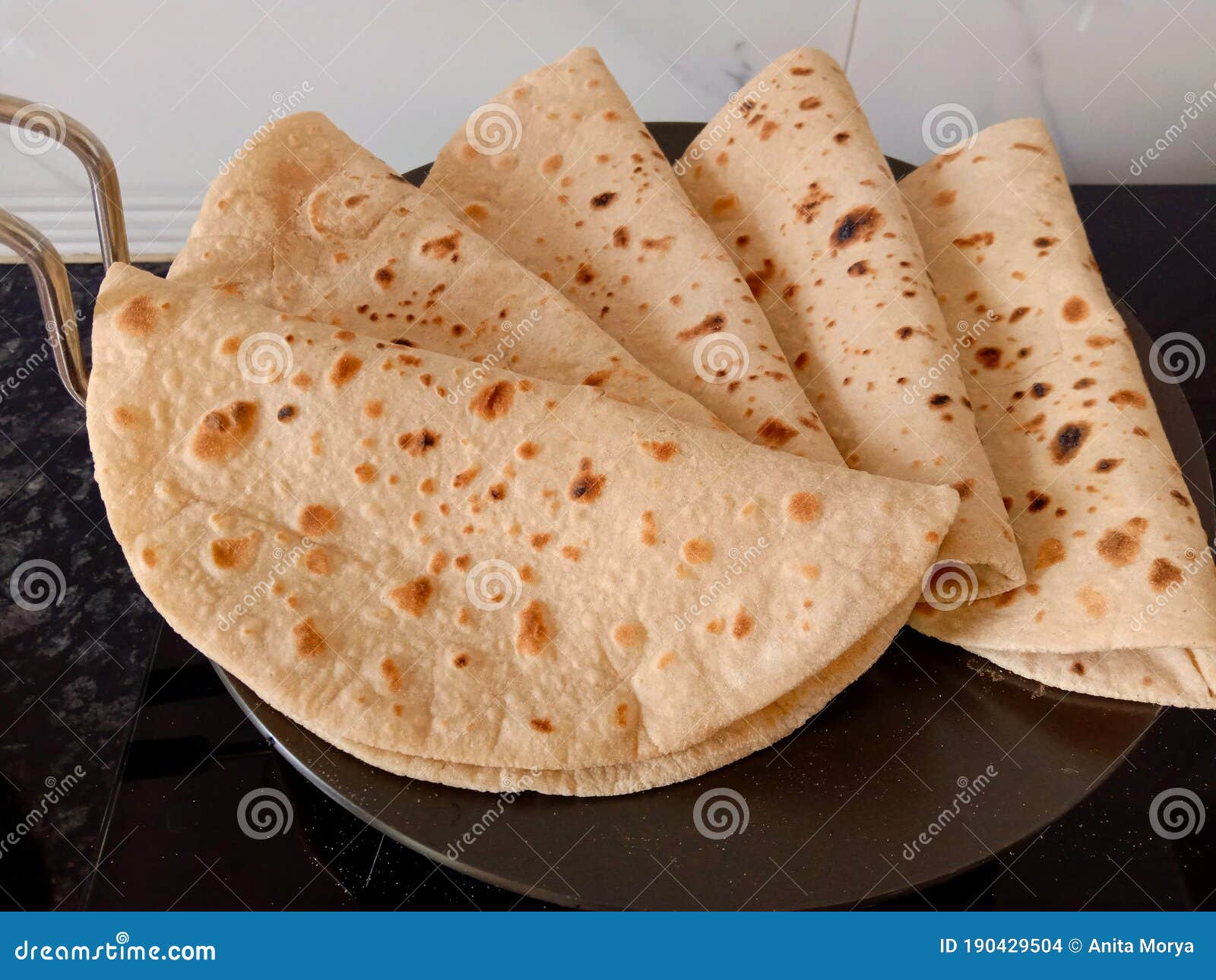 Indian Bread or Tawa Roti Made from Whole Wheat Flour or Refind Flour Dough  Stock Photo - Image of capati, atta: 190429504