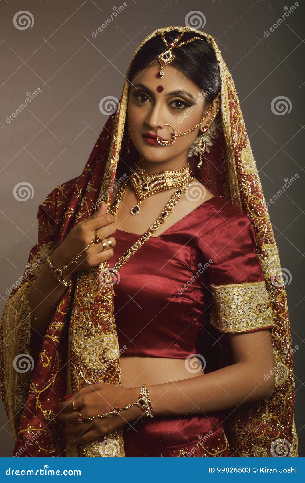 Indian Bride stock image. Image of jewelry, wedding, ornament ...