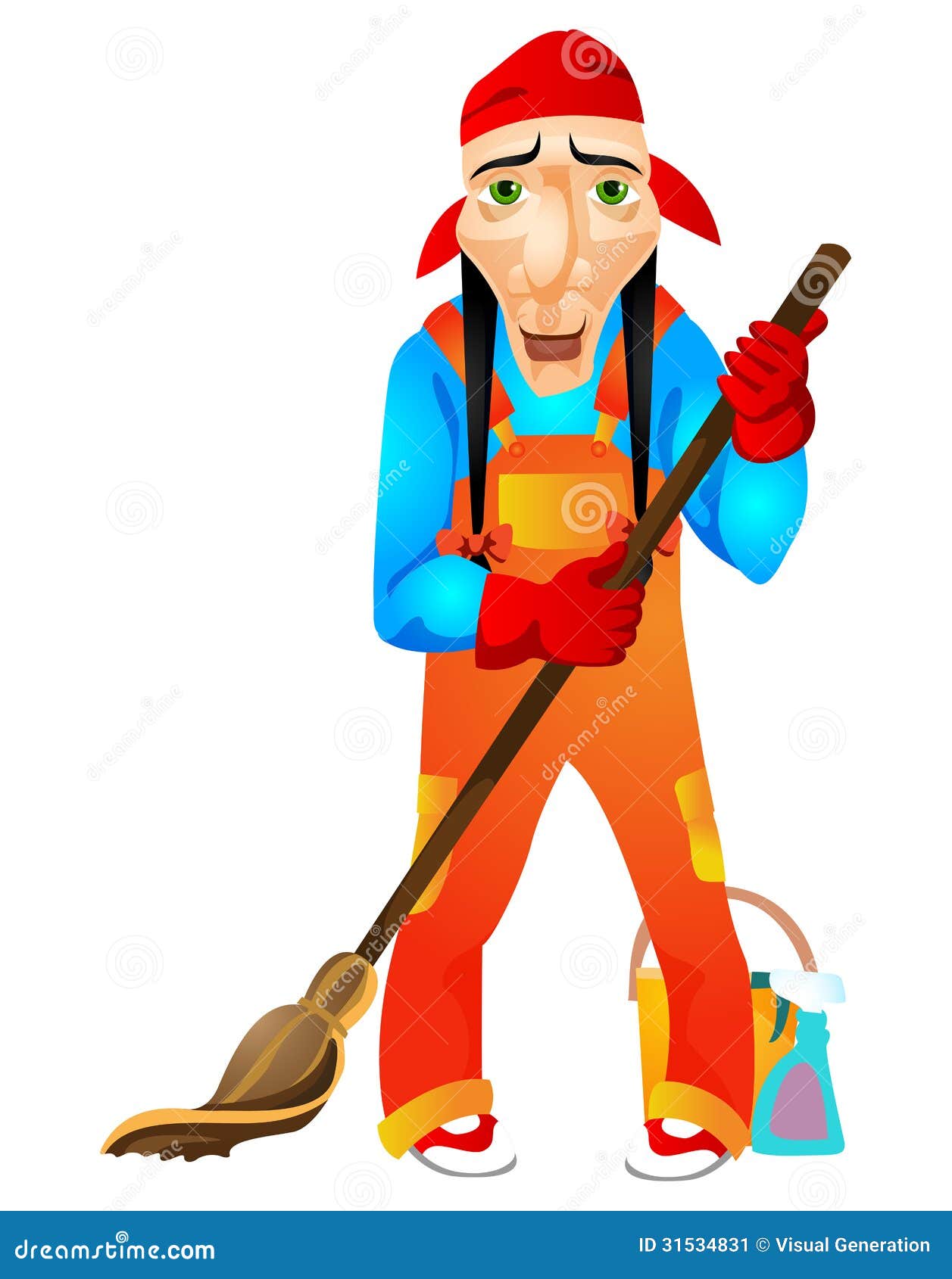Indian stock vector. Illustration of cleaning, native - 31534831