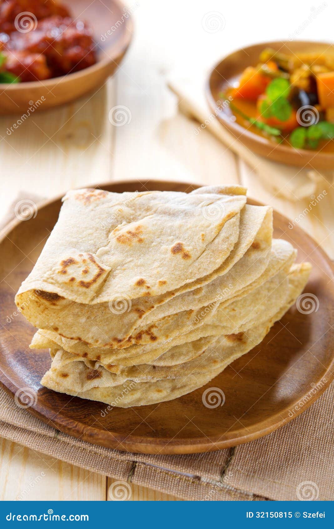 Indian Chapati or chapatti stock image. Image of chapathi - 32150815