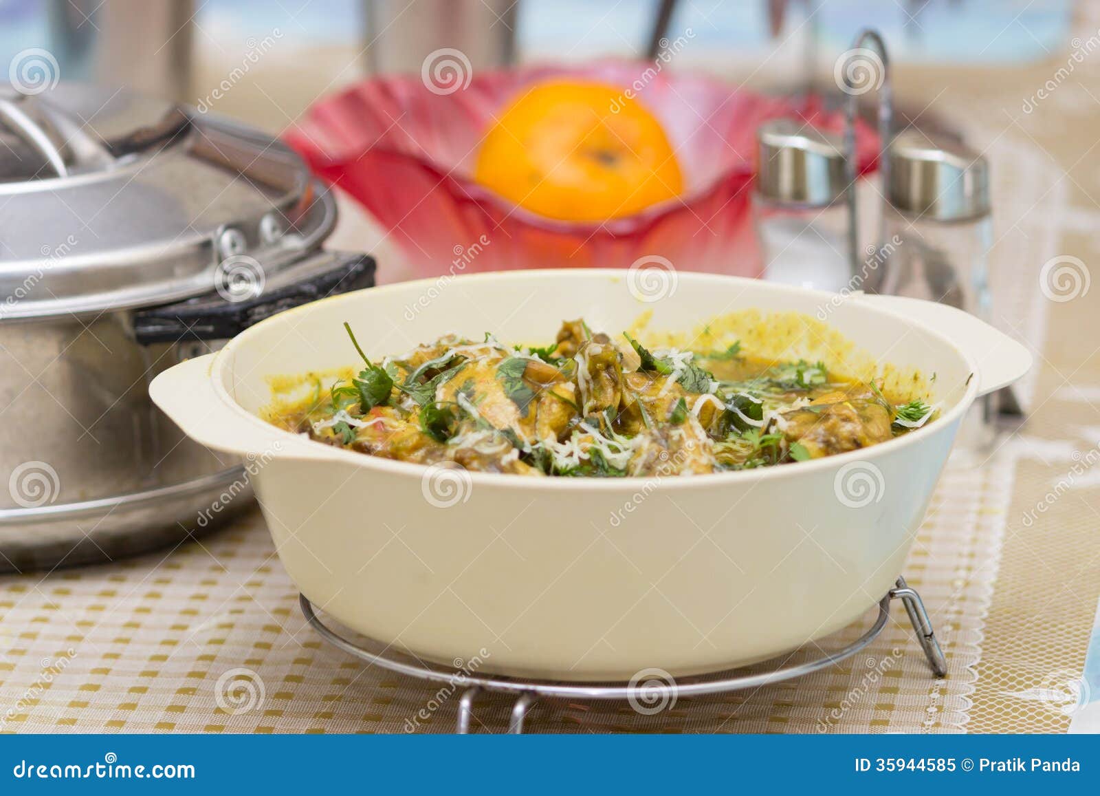 Indian chicken dish stock image. Image of common, chilly 35944585