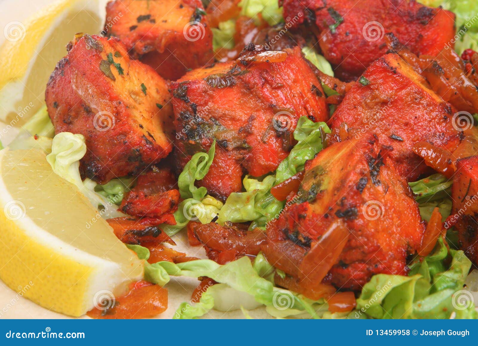 Indian Chicken Tikka stock photo. Image of appetizer - 13459958