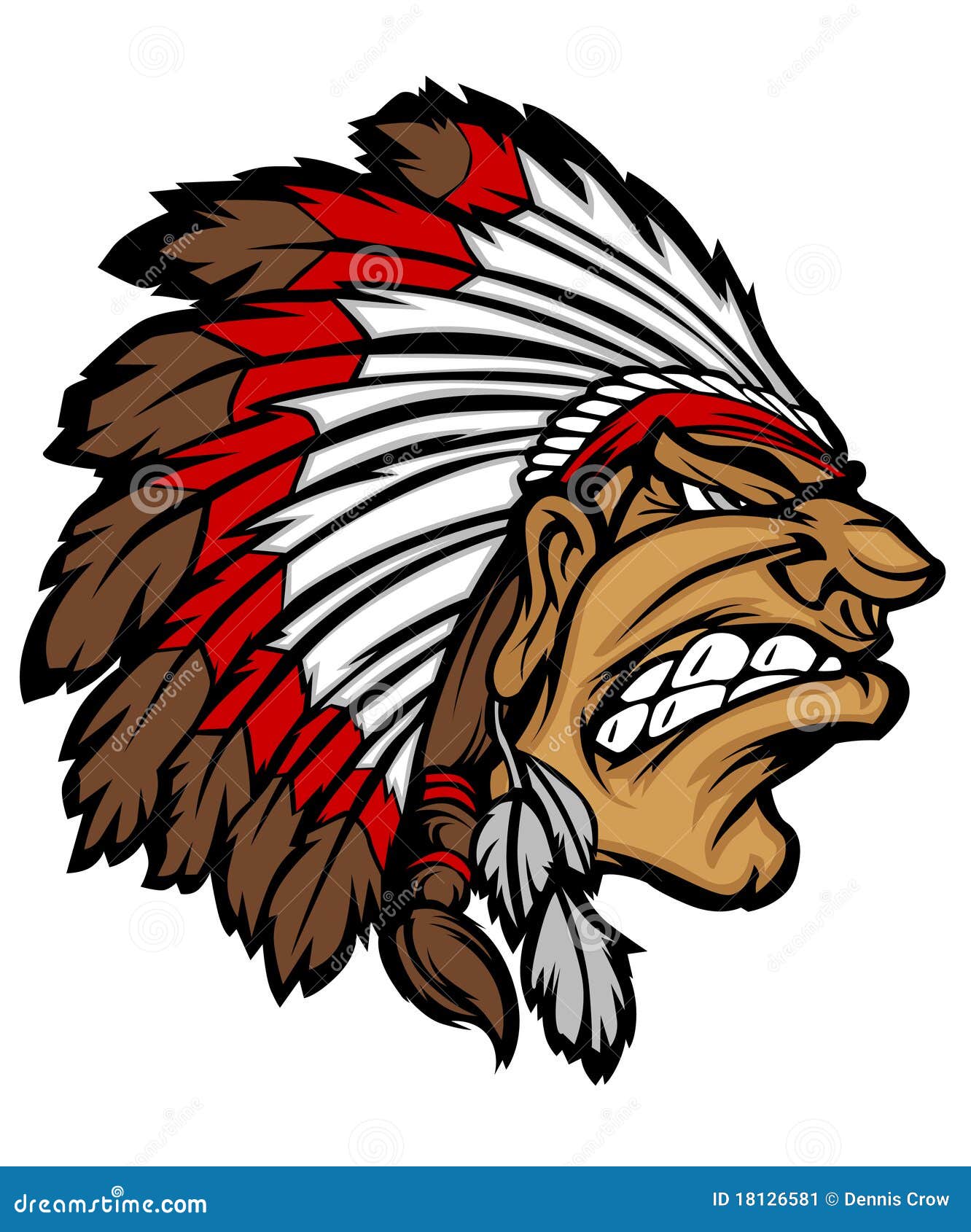 Indian Chief Mascot Cartoon Vector Logo Stock Vector - Illustration of face, vector: 18126581 Indian Chief Mascot Cartoon Vector Logo Stock Vector - Illustration of face, vector: 18126581