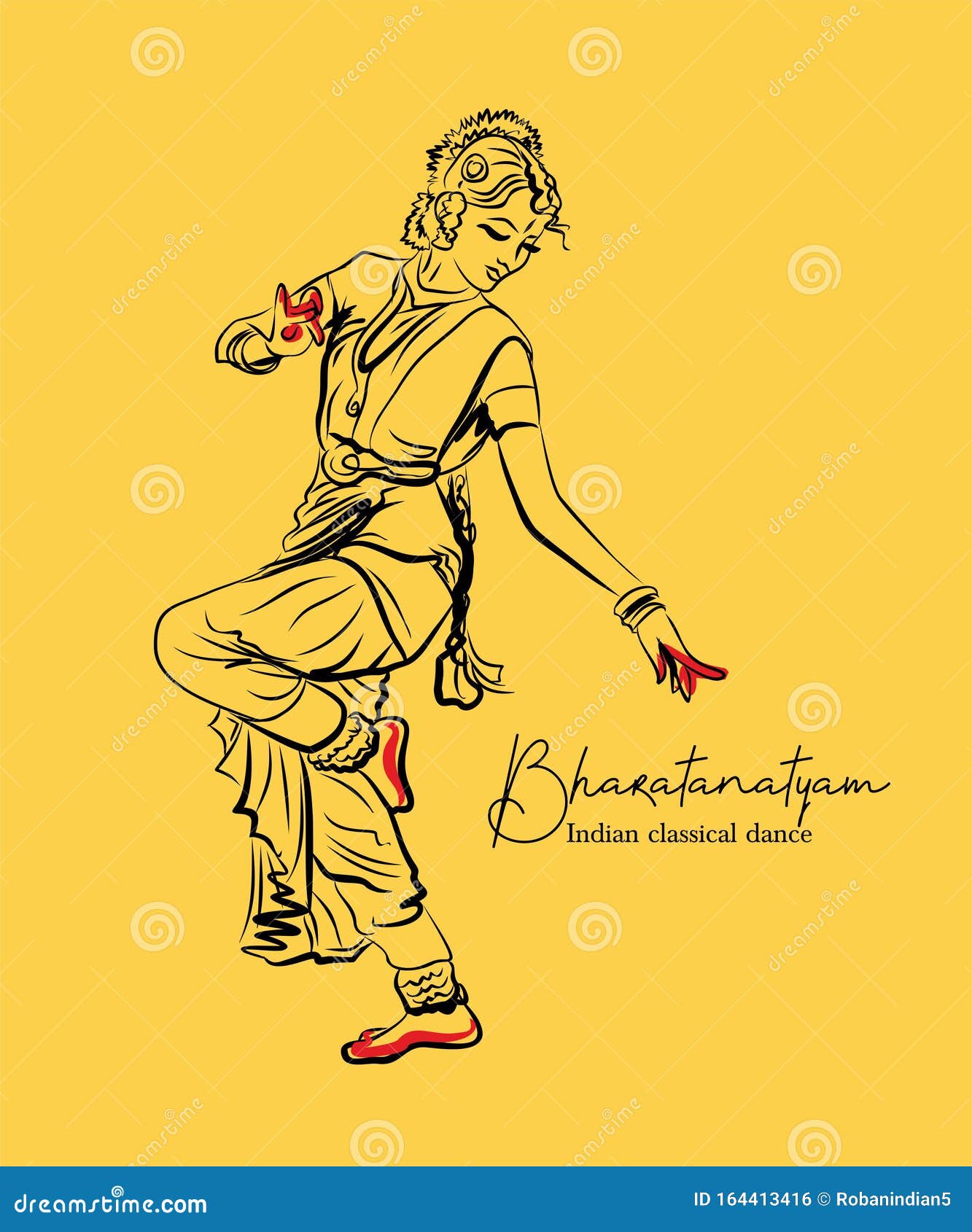 Indian Classical Dance Kathak Sketch or Vector Illustration Stock Vector -  Illustration of dancer, eventually: … | Indian classical dance, Kathak dance,  Dancers art