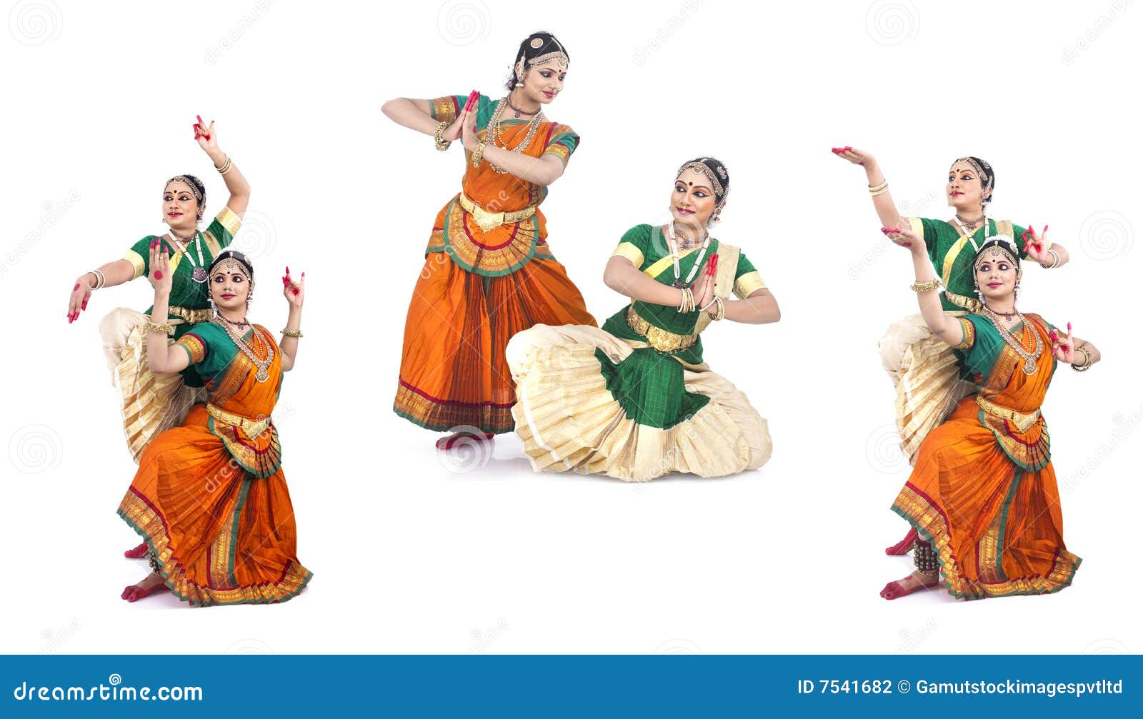Indian Classical Female Dancers Stock Photo Image of expression