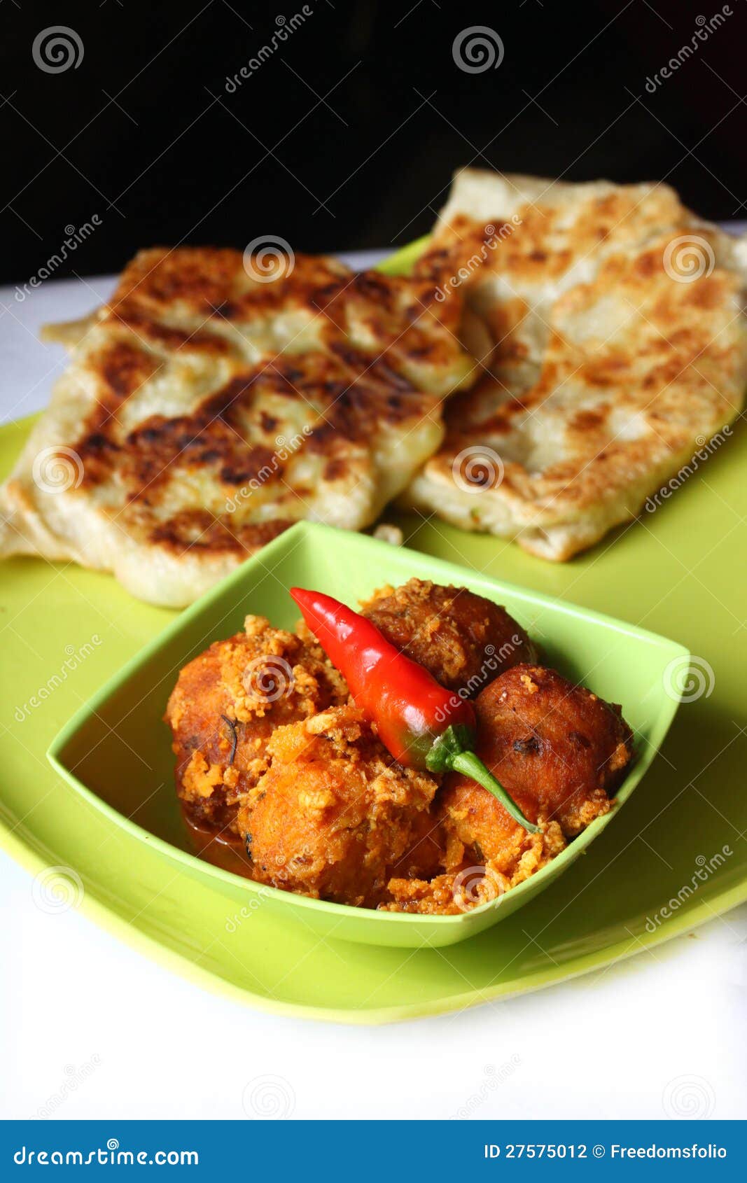 Indian Cuisine, Vegetarian Paratha,kofta Stock Photo Image of lunch