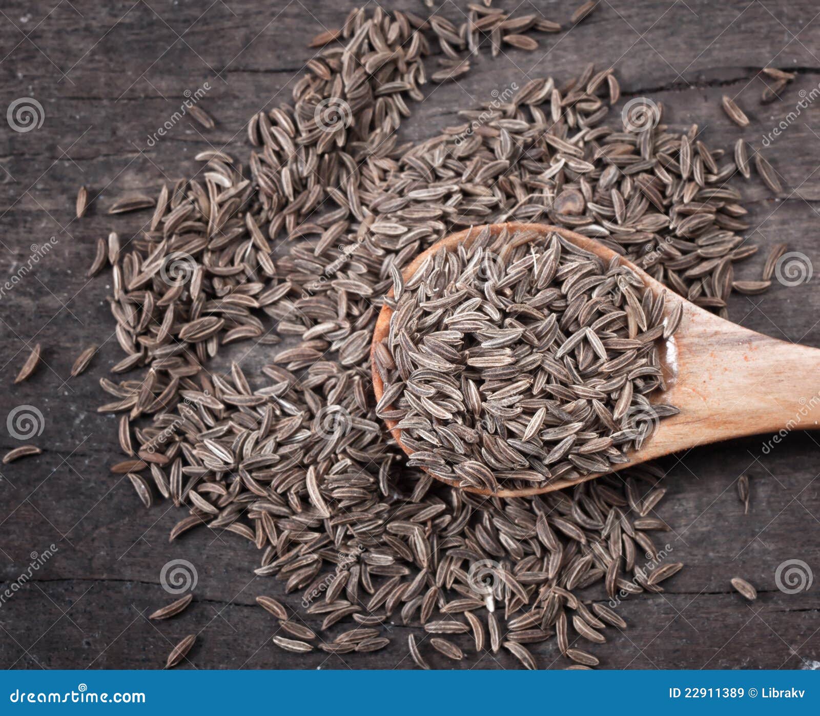 Indian Cumin Seeds in a Spoon Stock Image Image of table, cumin 22911389