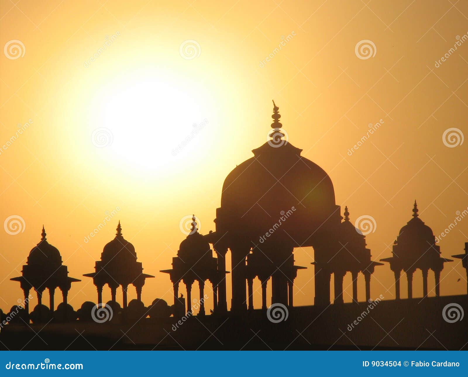 Indian cupola stock photo. Image of oriental, sandstone 9034504