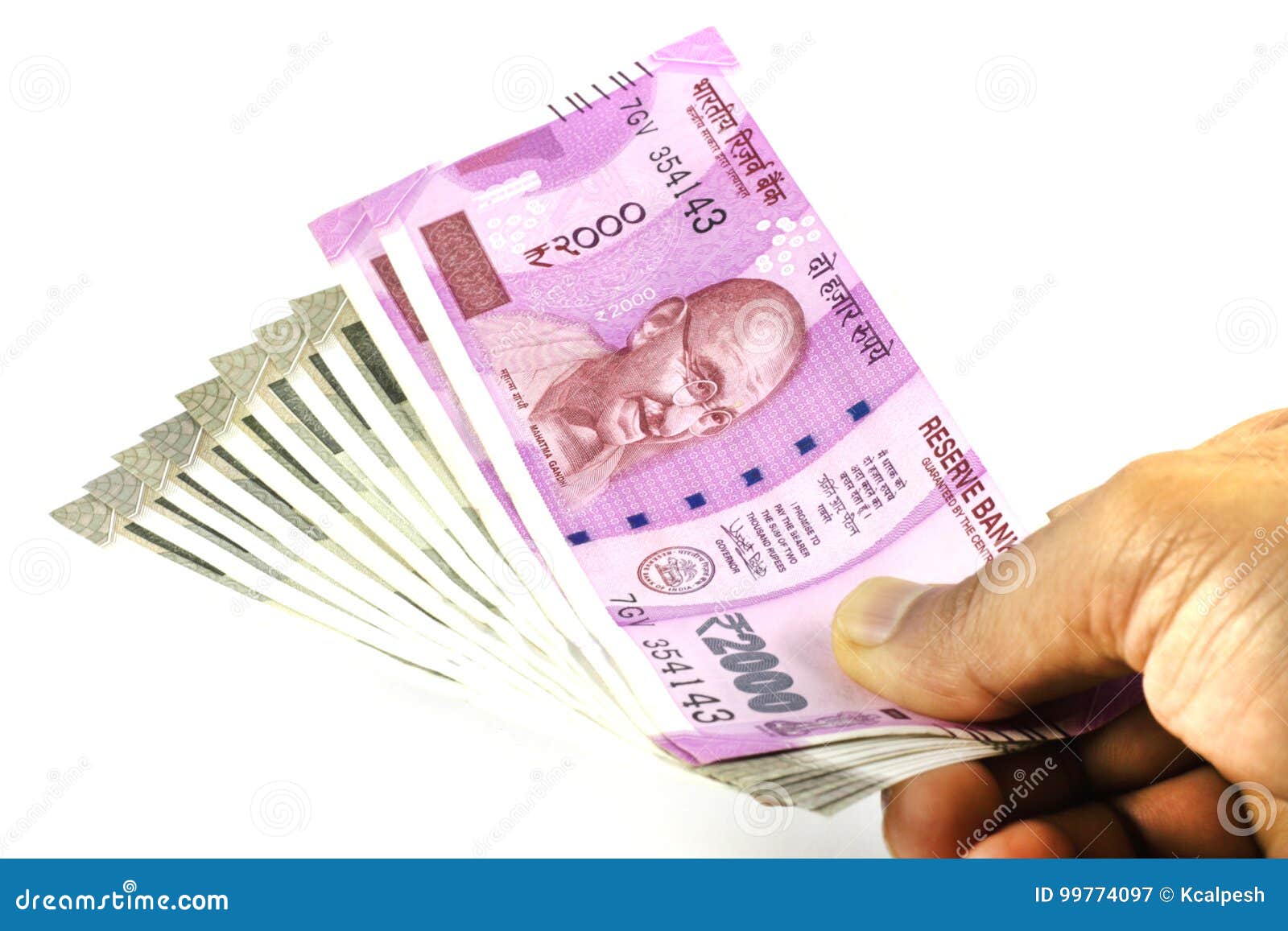 Indian Currency New Notes Held in Hand. Indian Money in Hand Stock ...