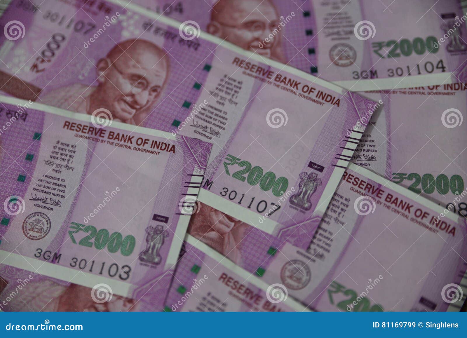 indian currency, two thousand indian rupee in background