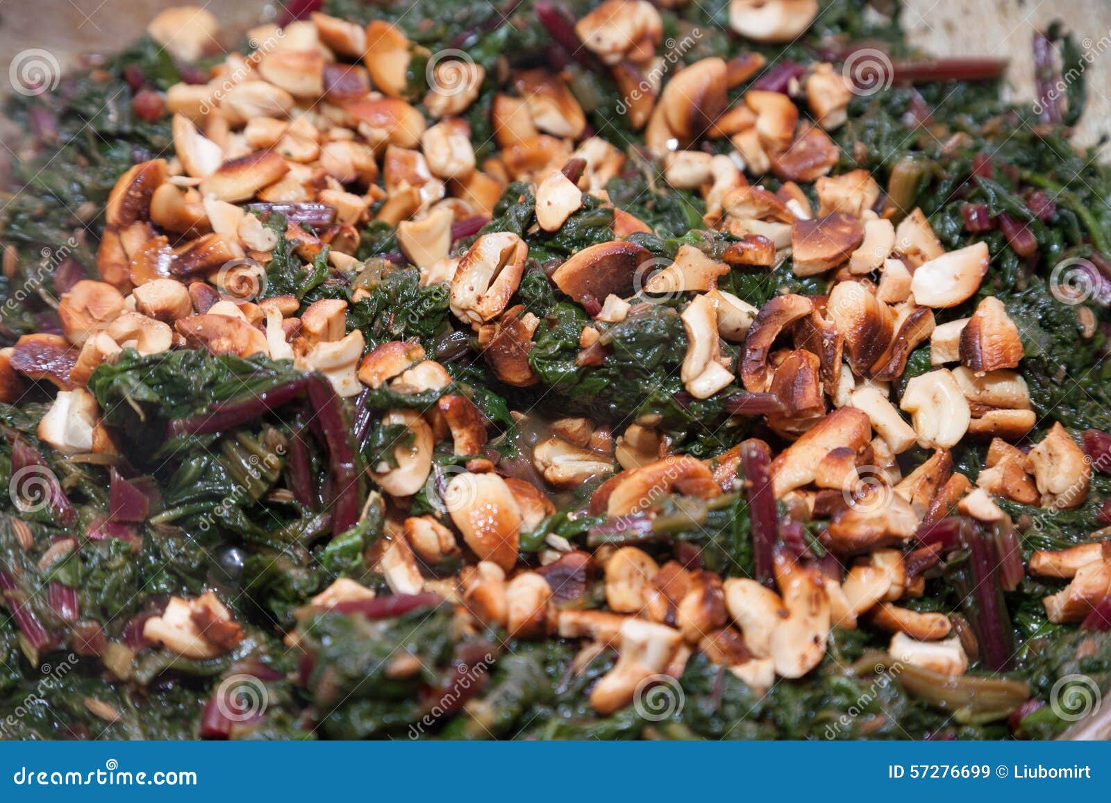 Indian Dish Shaak with Cashew Nuts Stock Image Image of process
