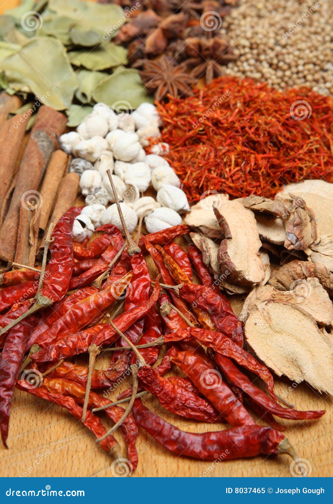 Indian Dried Spices stock image. Image of ginger, exotic 8037465