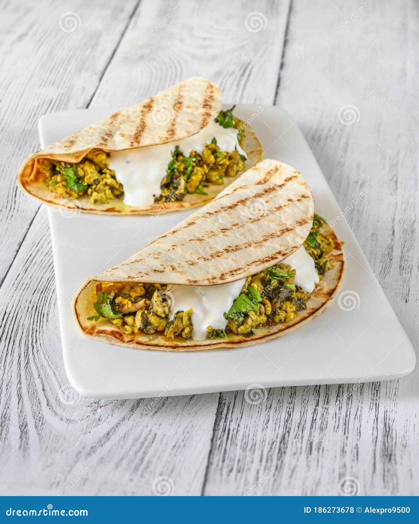 Indian Egg and Spinach Wraps Stock Photo Image of indian, sauce