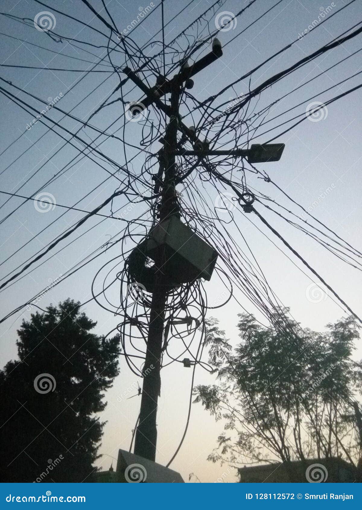 Electric pole stock photo. Image of electricity, indian 128112572