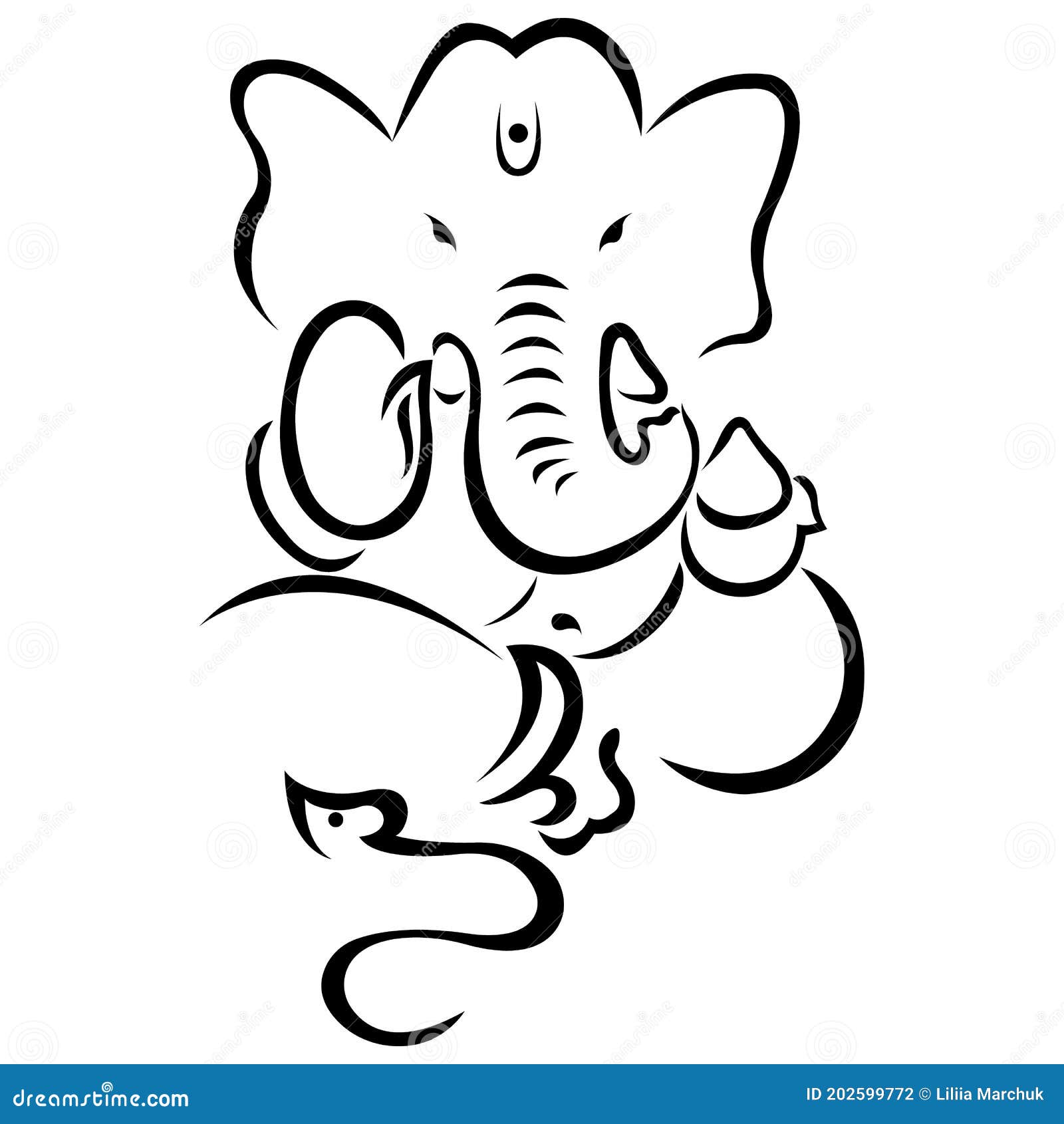 Download Ganesh Black And White Smoke Art Wallpaper | Wallpapers.com