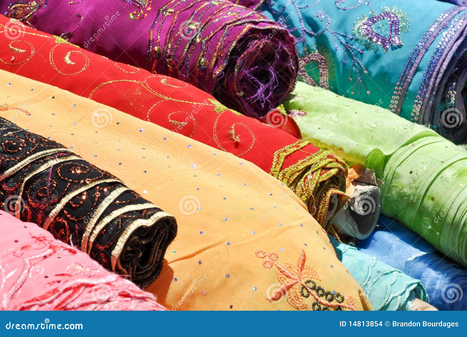 Indian Fabric stock photo. Image of color, handwoven 14813854