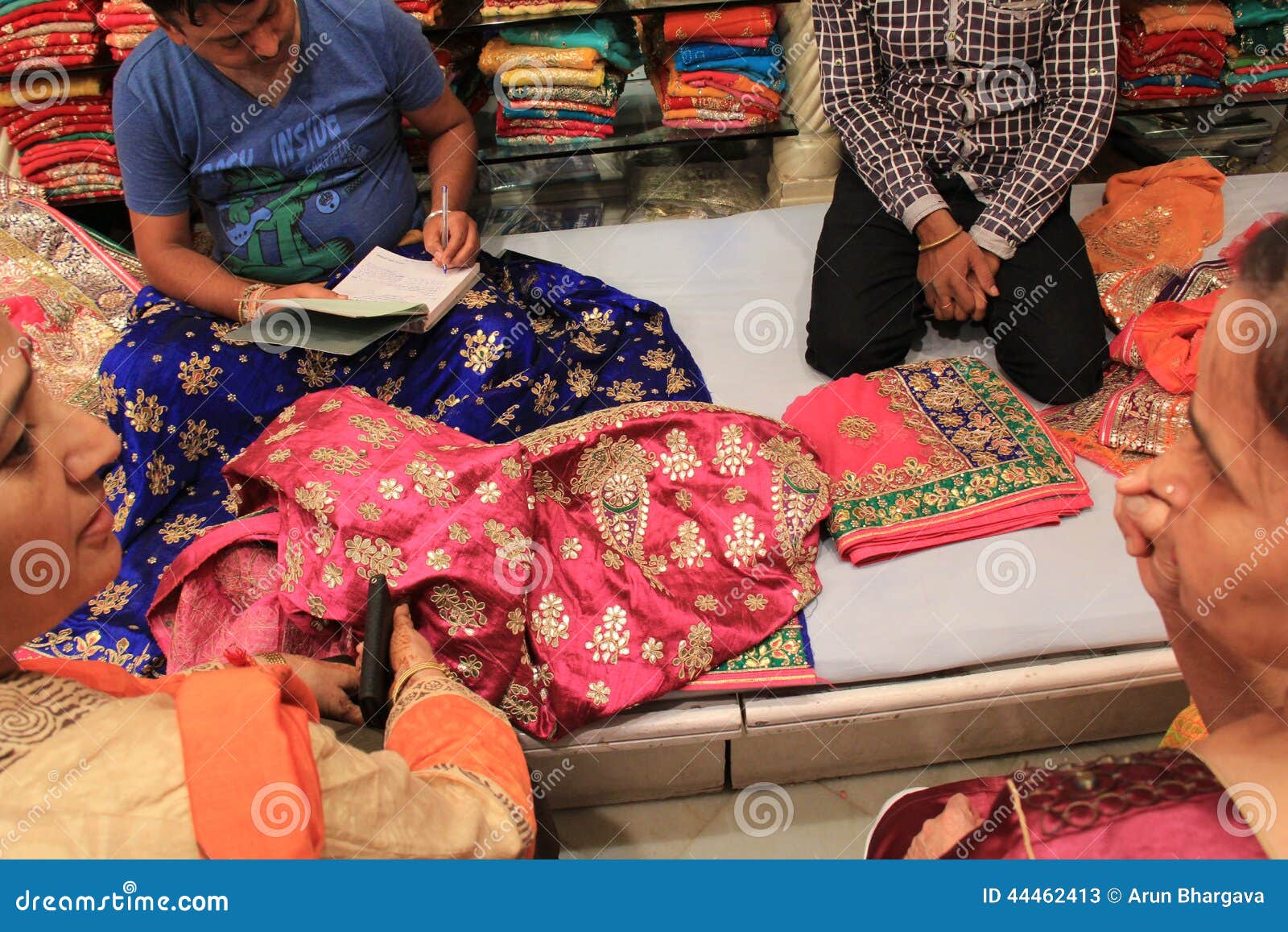 Indian Fabric Business editorial stock photo. Image of