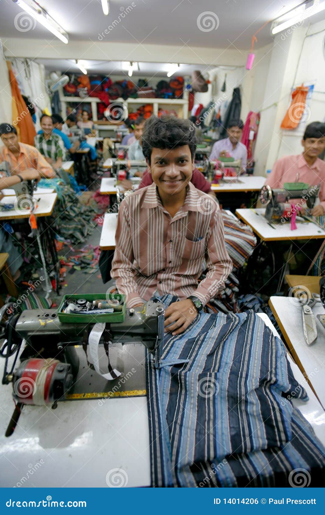 Indian factory editorial photo. Image of fabric, factory 14014206