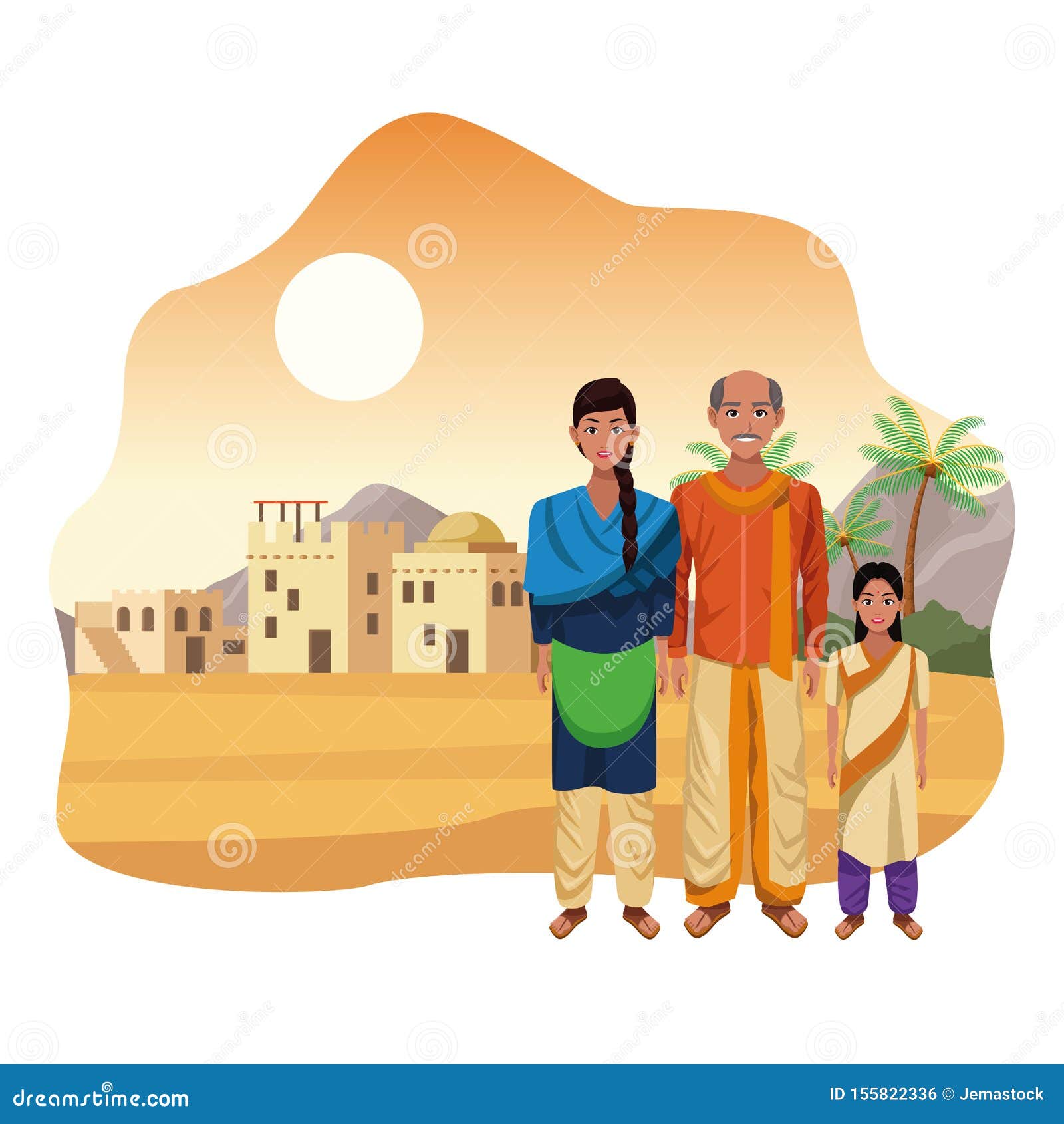 Indian Family India Cartoon Stock Vector - Illustration of culture, elegant: 155822336 Indian Family India Cartoon Stock Vector - Illustration of culture, elegant: 155822336
