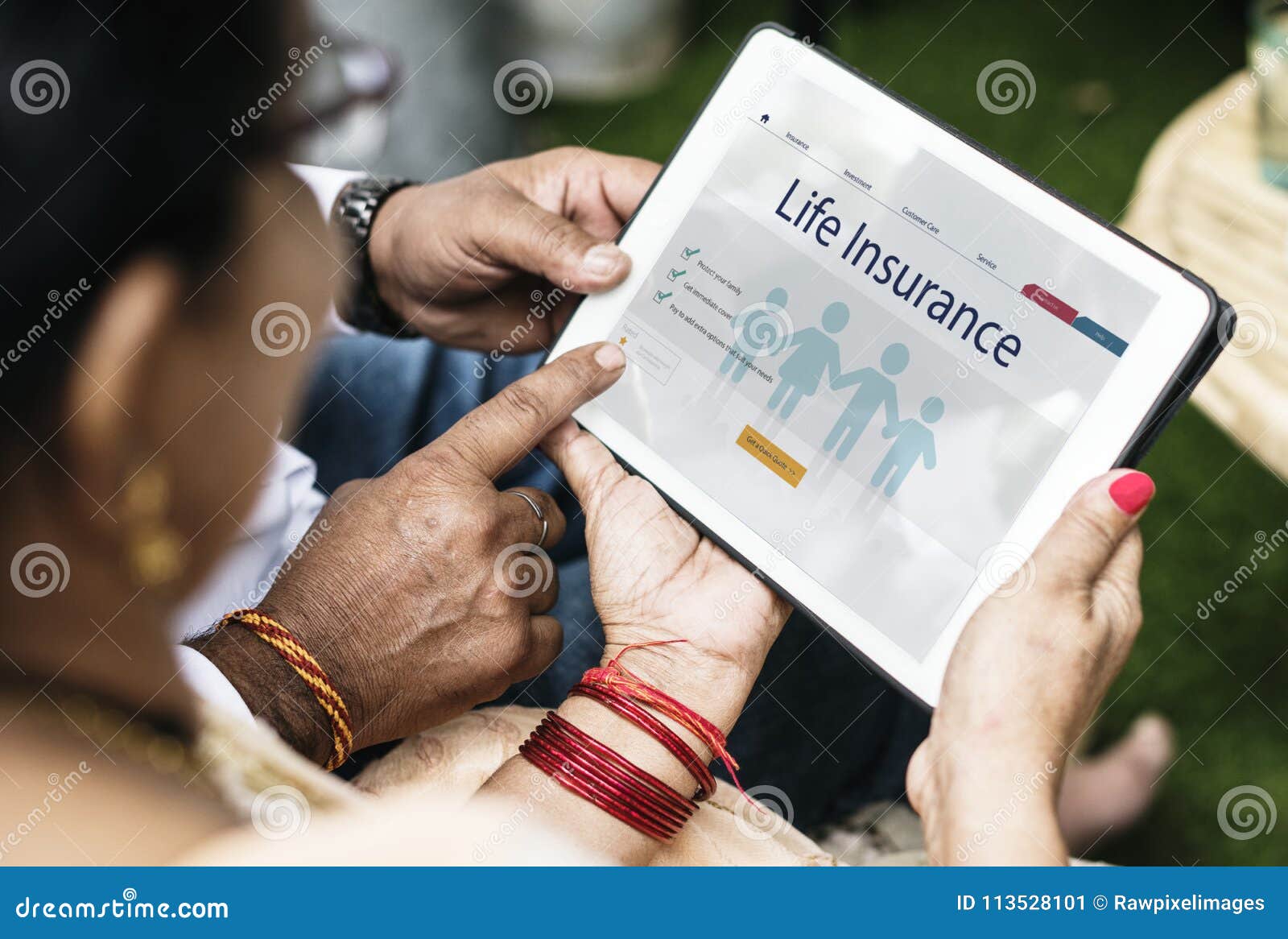 indian family interested in life insurance