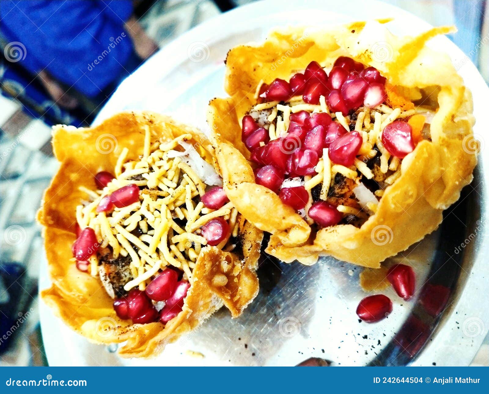 Indian Famous Tastey Katori Chat Stock Photo Image of chat, tastekatori 242644504