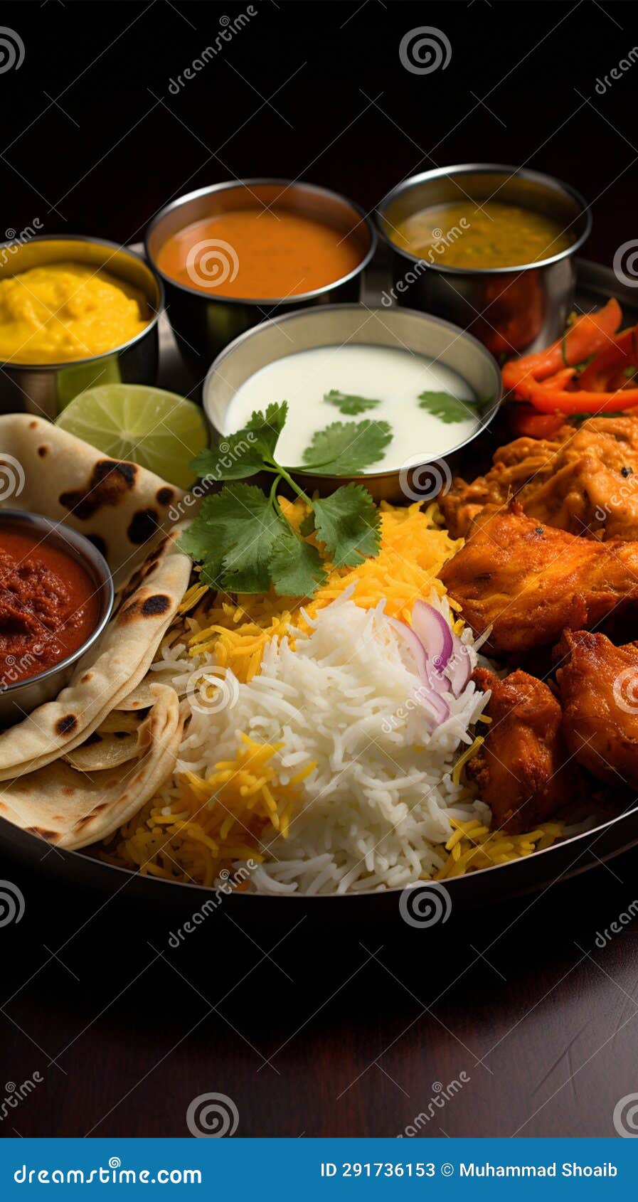 Indian Roti And Lentils: A Hyper Realistic Photography | CartoonDealer